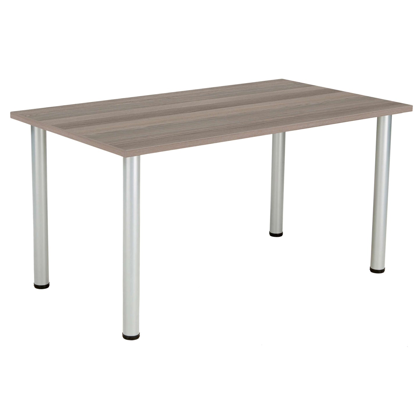 One Fraction Plus Rectangular Meeting Table (FSC) | 1400X800 | Grey Oak/Silver