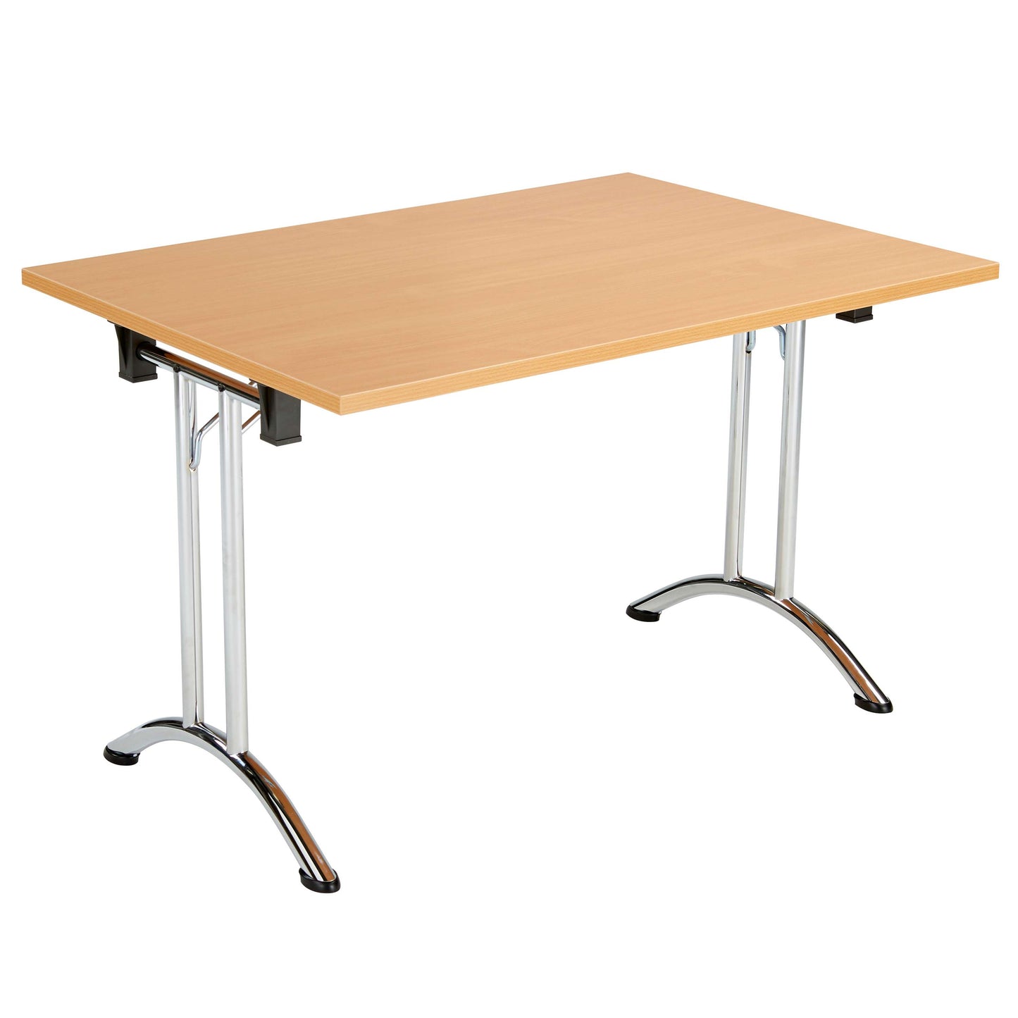 One Union Rectangular Folding Table (FSC) | 1200 X 700 | Beech/Chrome