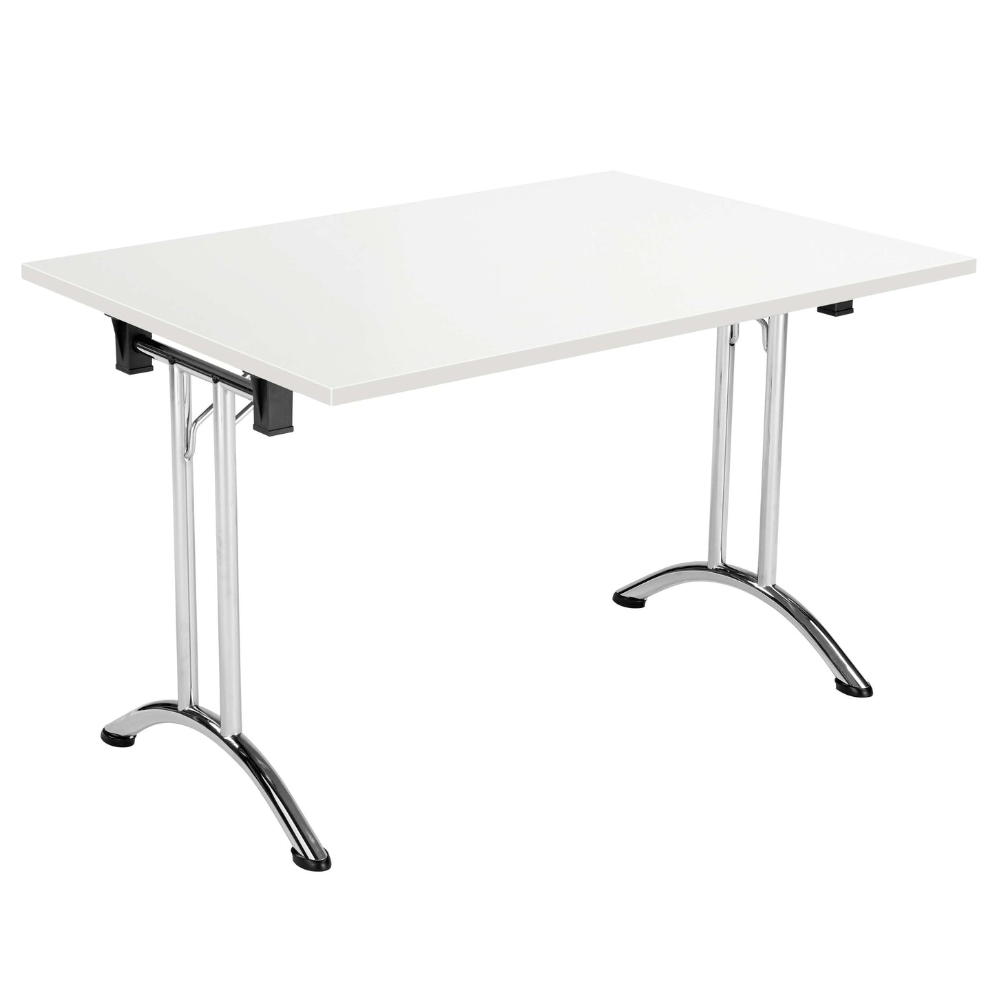 One Union Rectangular Folding Table (FSC) | 1200 X 700 | White/Chrome