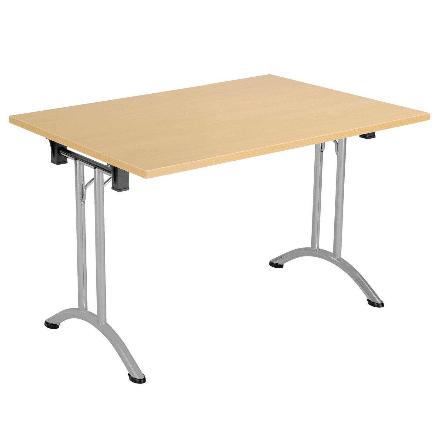 One Union Rectangular Folding Table (FSC) | 1200 X 700 | Nova Oak/Silver