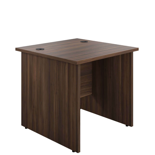 Panel Rectangular Desk: 800mm Deep | 800X800 | Dark Walnut
