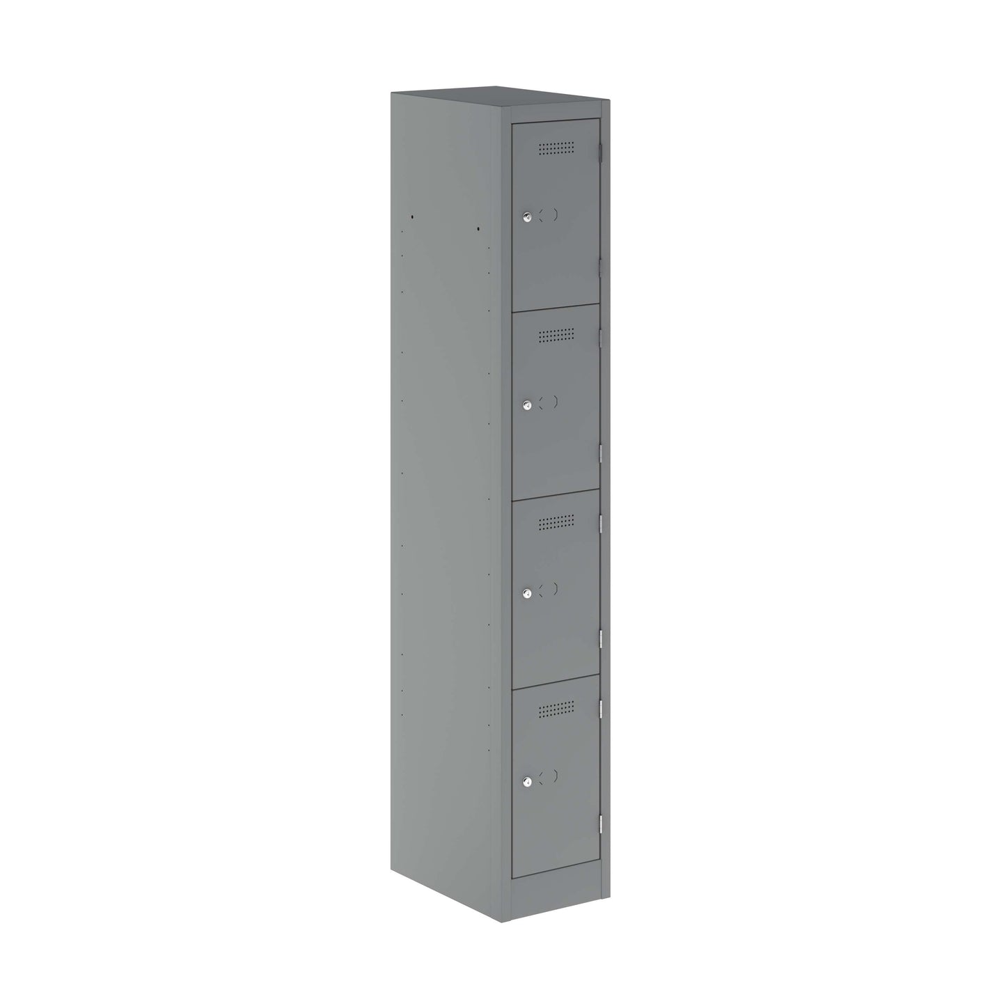 Primary 4 Door Single Locker Column | Silver
