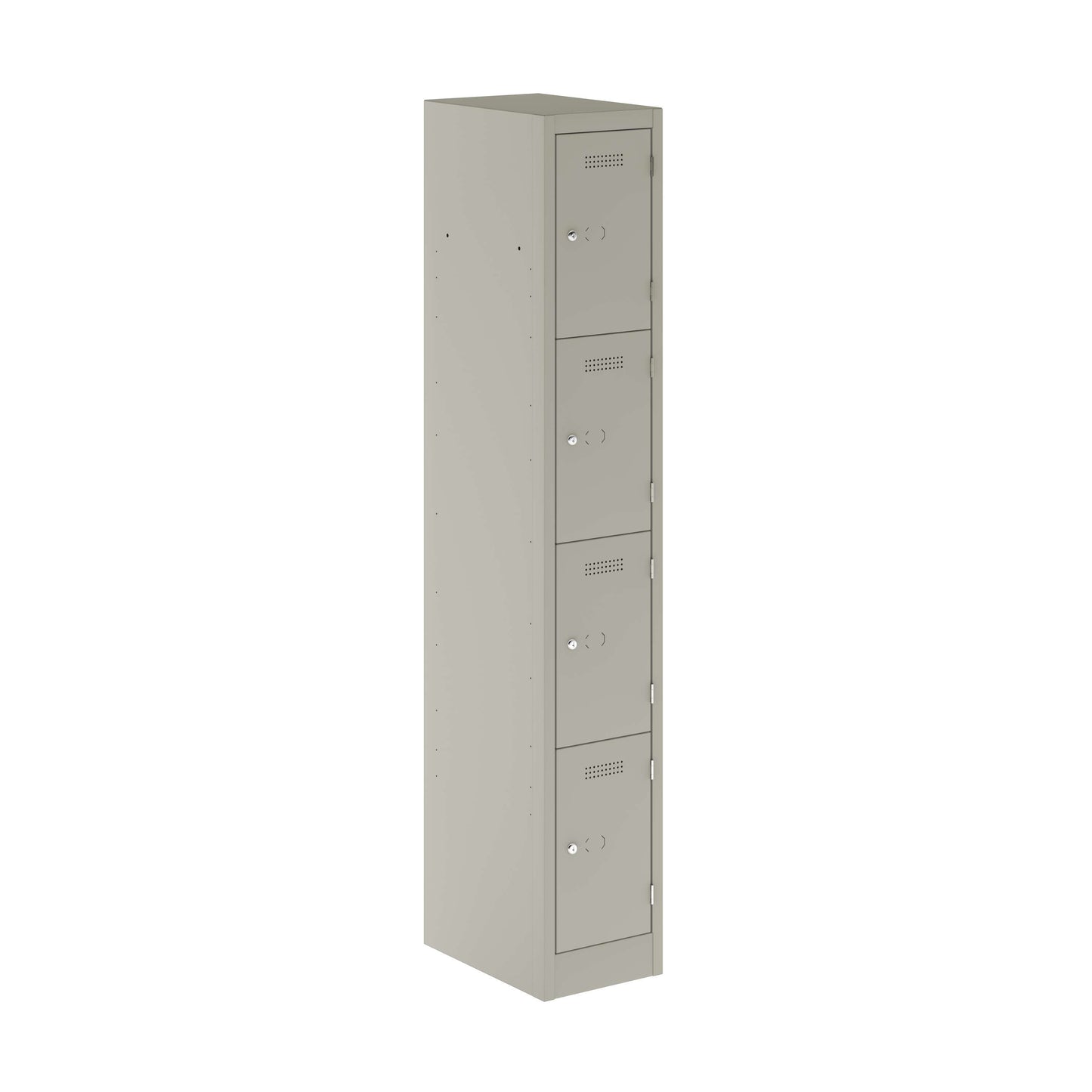Primary 4 Door Single Locker Column | Goose Grey