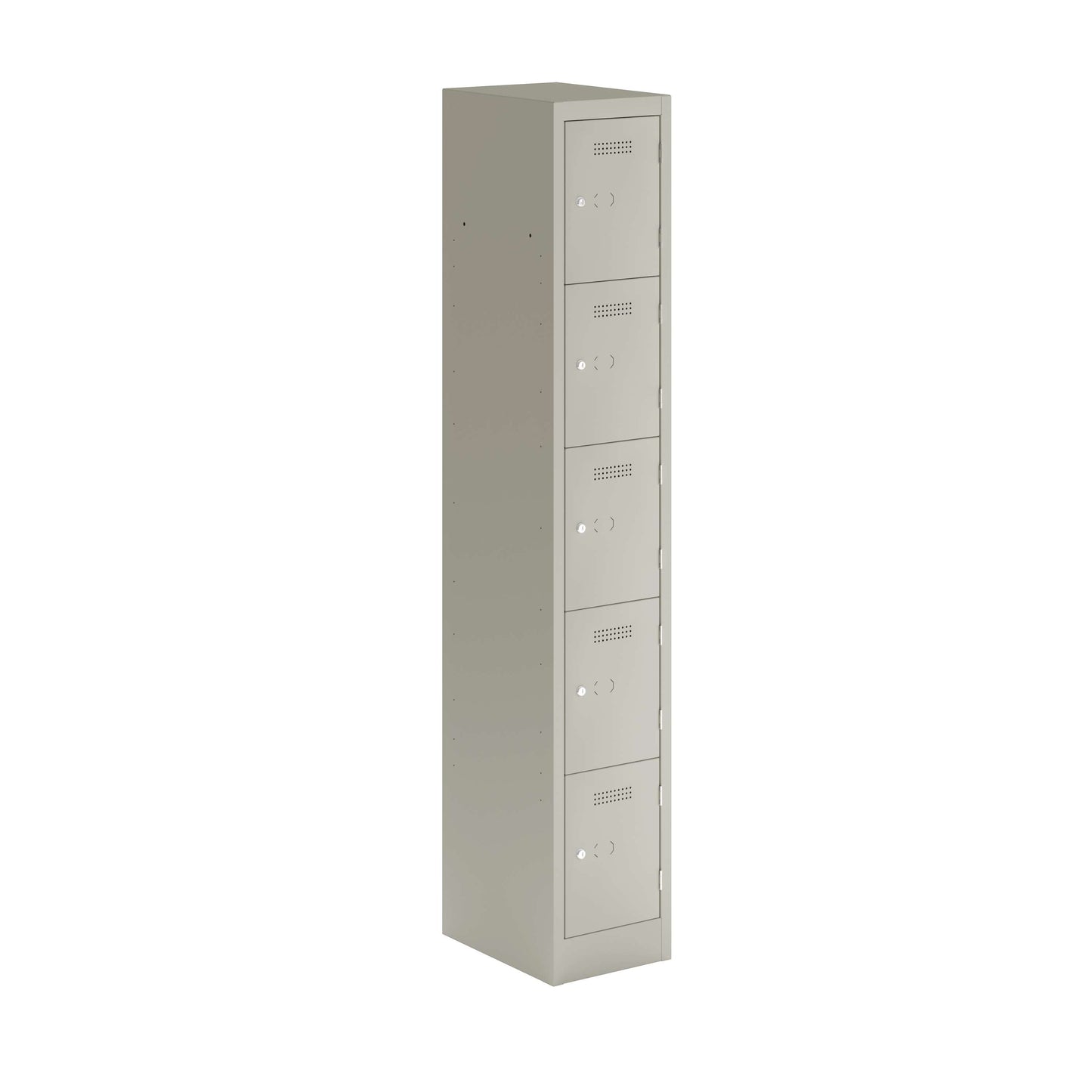 Primary 5 Door Single Locker Column | Goose Grey