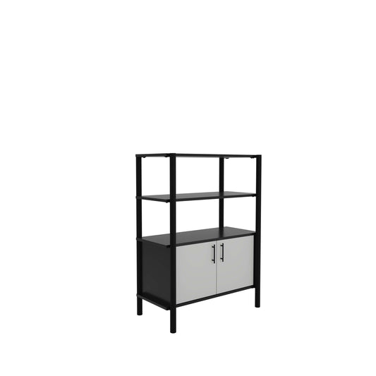 Pose Wooden Storage | 900W X 460D X 1200H | Black/Black