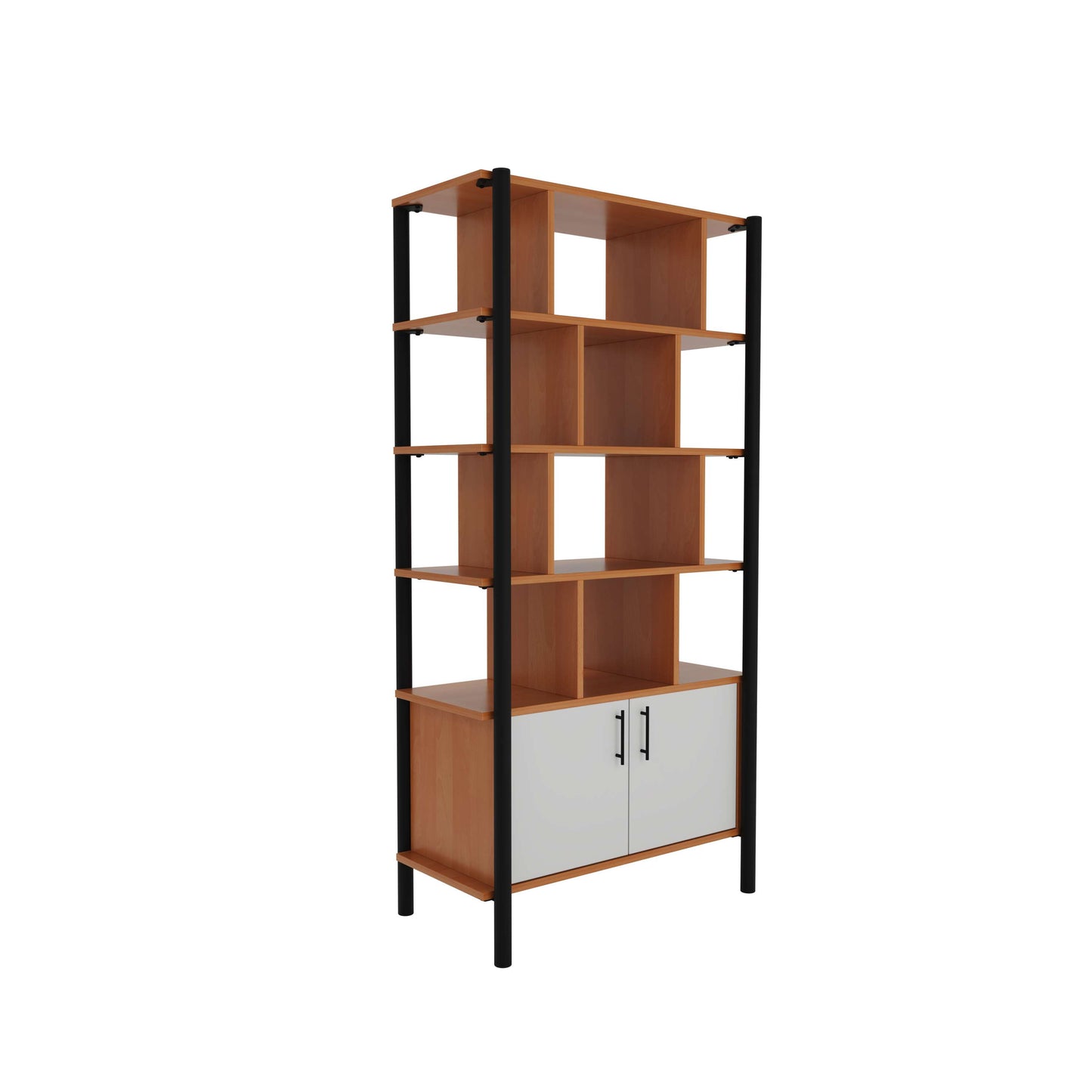 Pose Wooden Storage | 900W X 460D X 1800H | Beech/Black