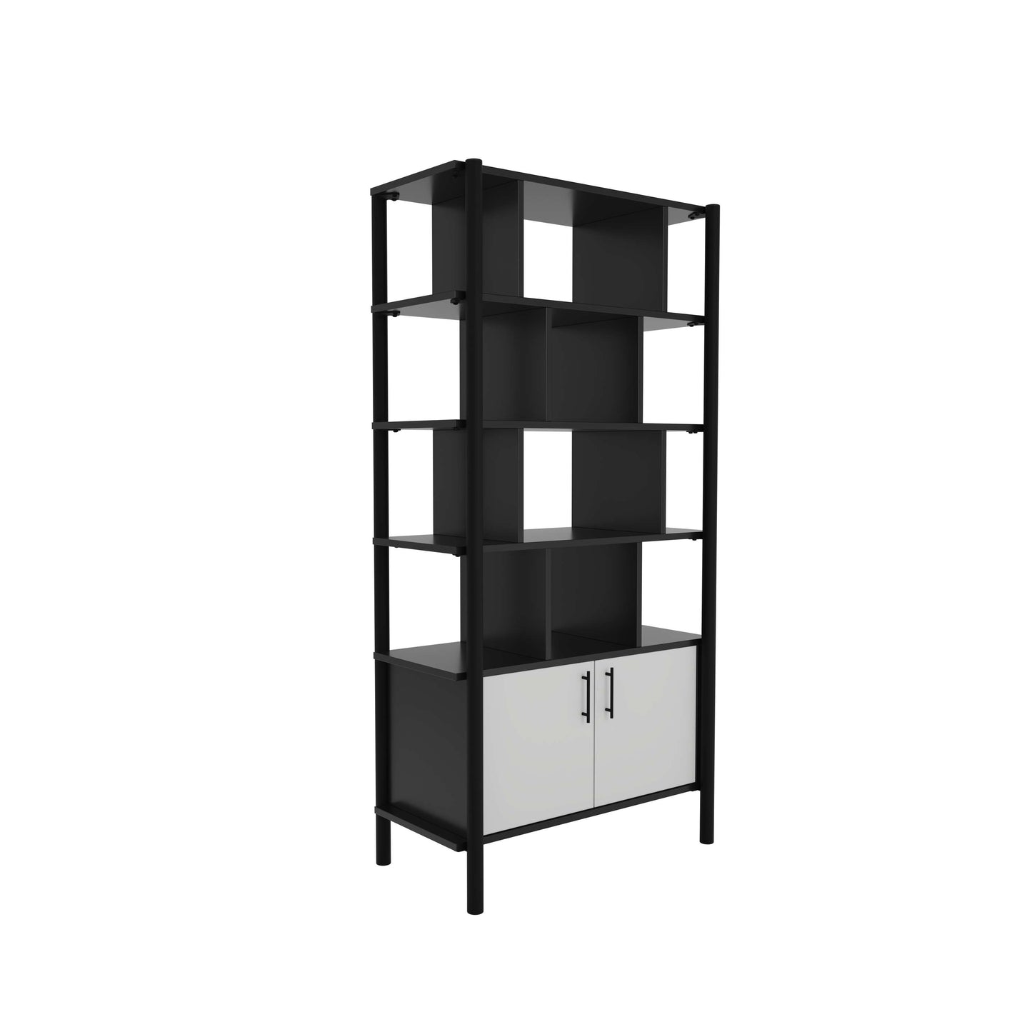 Pose Wooden Storage | 900W X 460D X 1800H | Black/Black