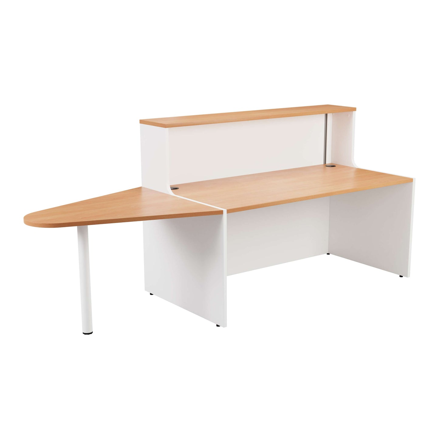 Reception Unit with Extension (FSC) | 1400 | Beech/White
