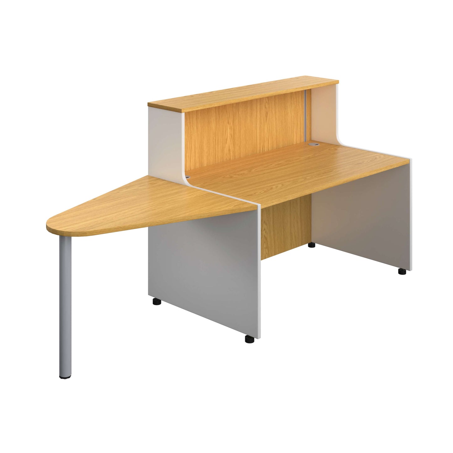 Reception Unit with Extension (FSC) | 1400 | Nova Oak/White