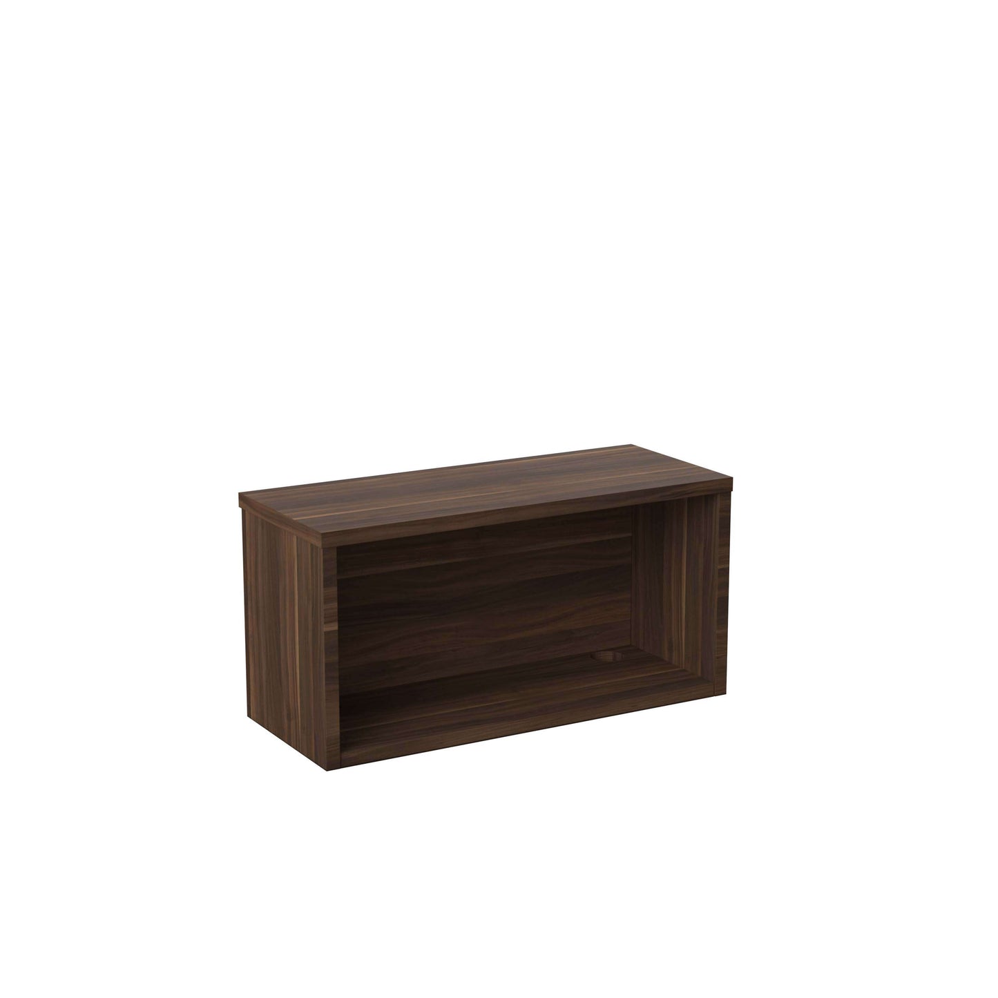 Reception Modular Straight Hutch Unit (FSC) | 800mm | Dark Walnut