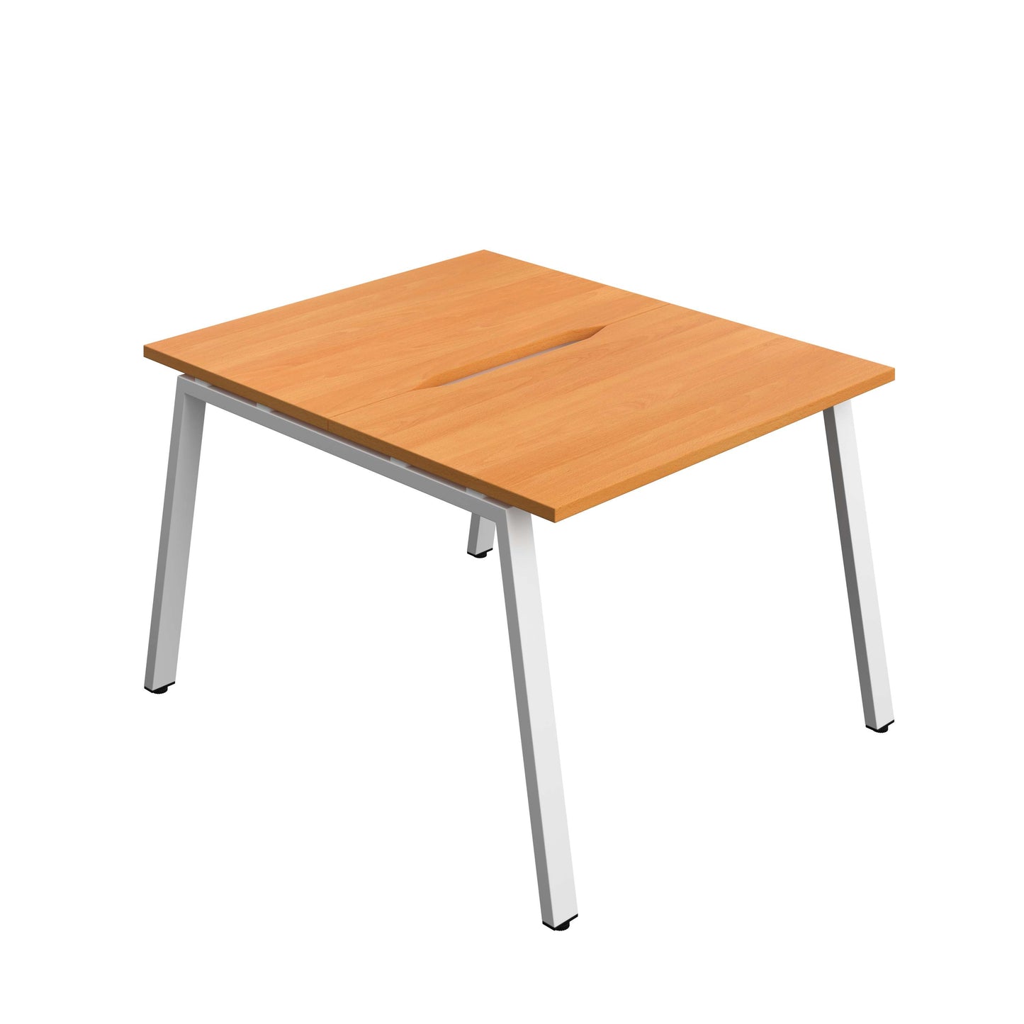 Synergy Bench with Cut Out: 2 Person (FSC) : A-Frame Leg : 1000 | 600 | Beech/White