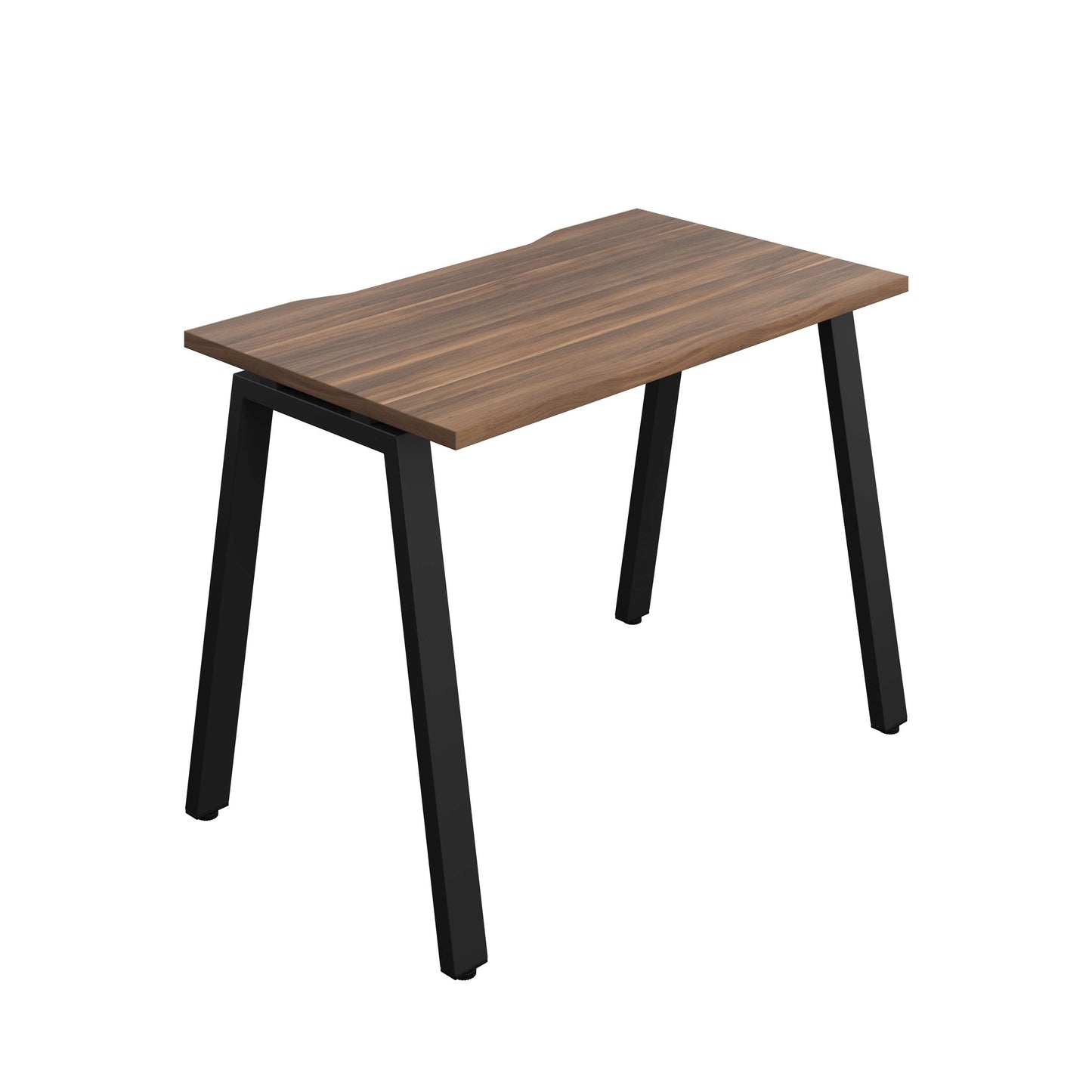 Synergy Bench with Cut Out: 1 Person (FSC) : A-Frame Leg : 1000 | 600 | Dark Walnut/Black