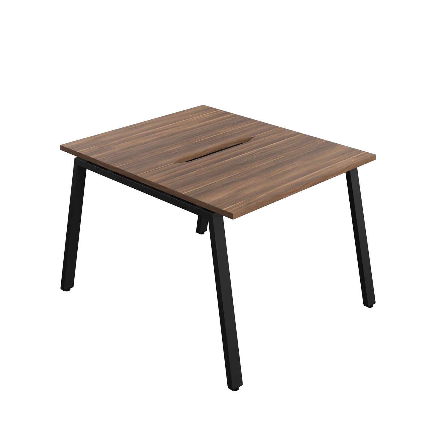 Synergy Bench with Cut Out: 2 Person (FSC) : A-Frame Leg : 1000 | 600 | Dark Walnut/Black