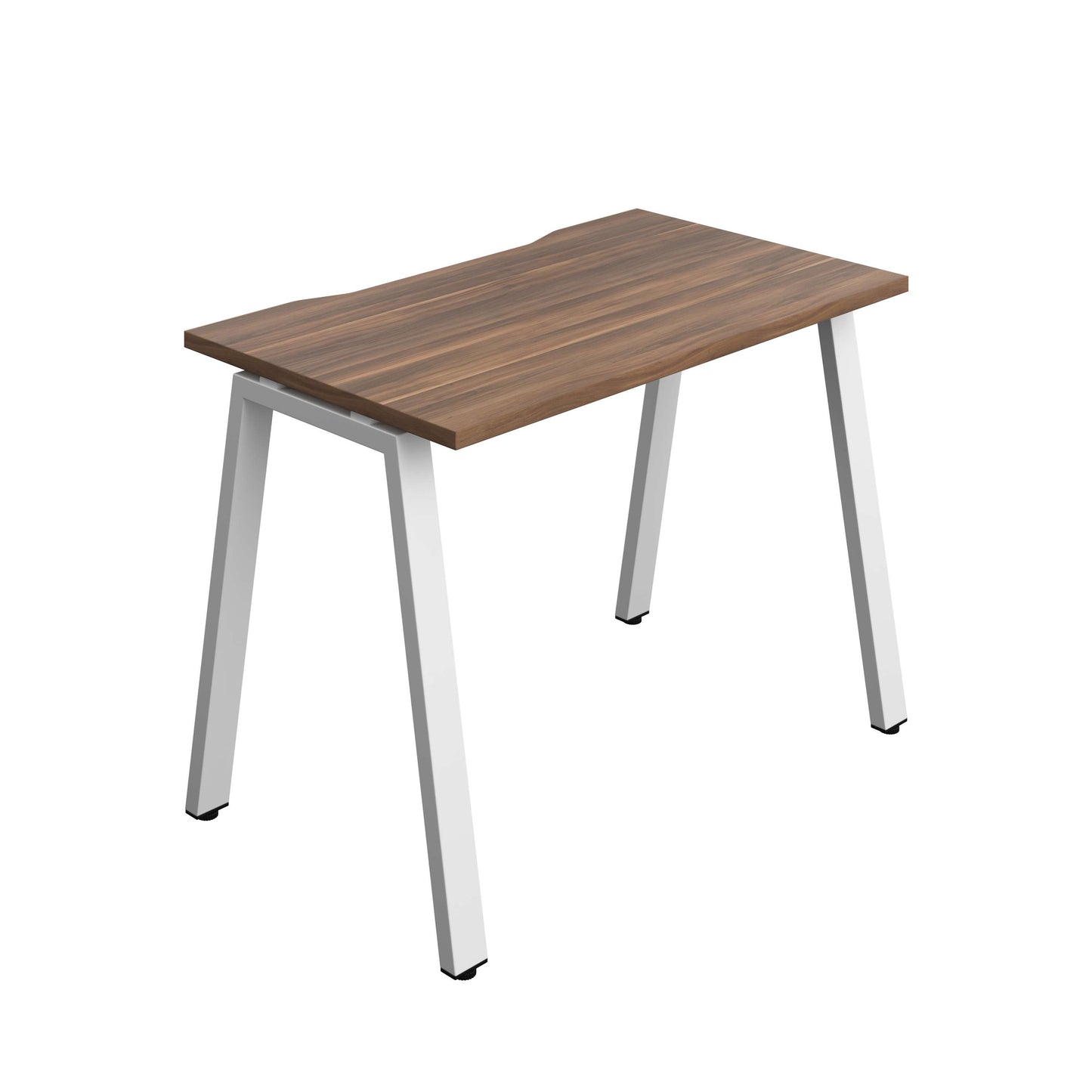 Synergy Bench with Cut Out: 1 Person (FSC) : A-Frame Leg : 1000 | 600 | Dark Walnut/White