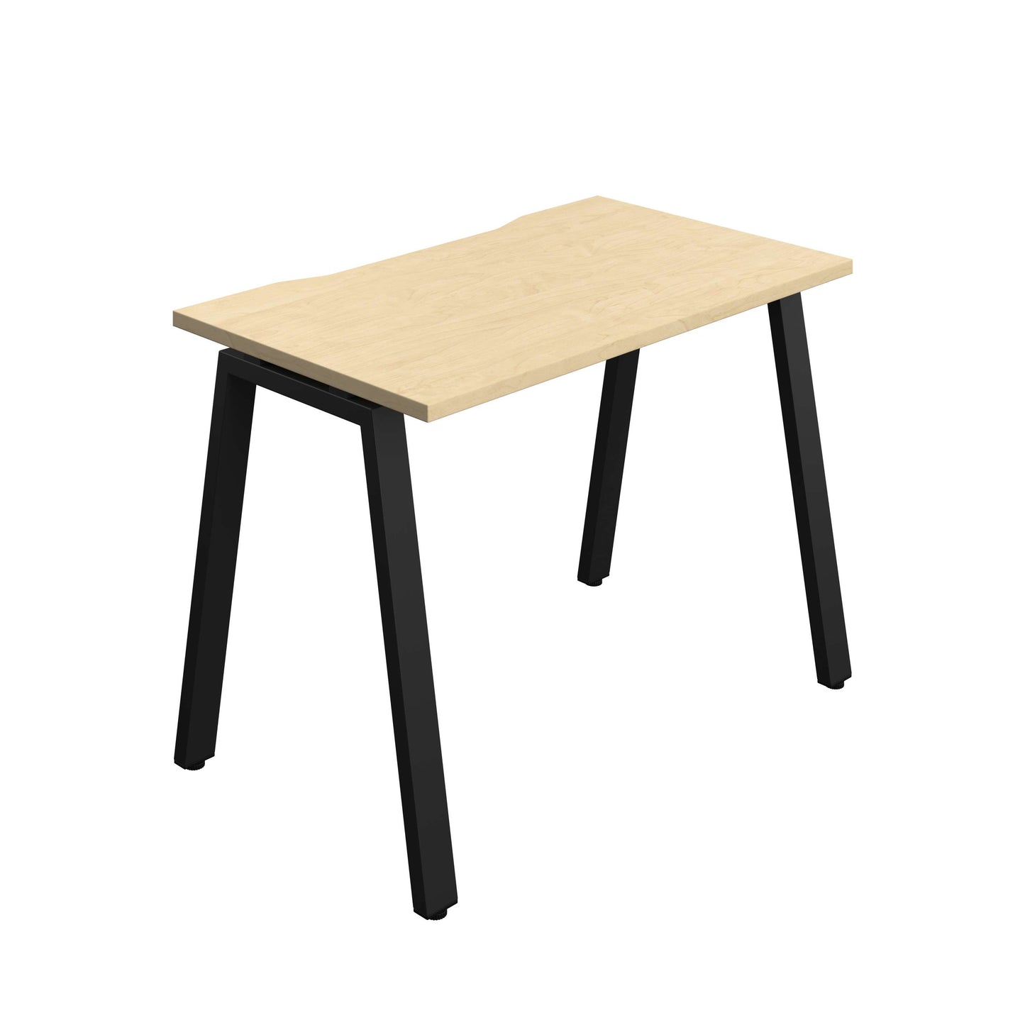 Synergy Bench with Cut Out: 1 Person (FSC) : A-Frame Leg : 1000 | 600 | Maple/Black