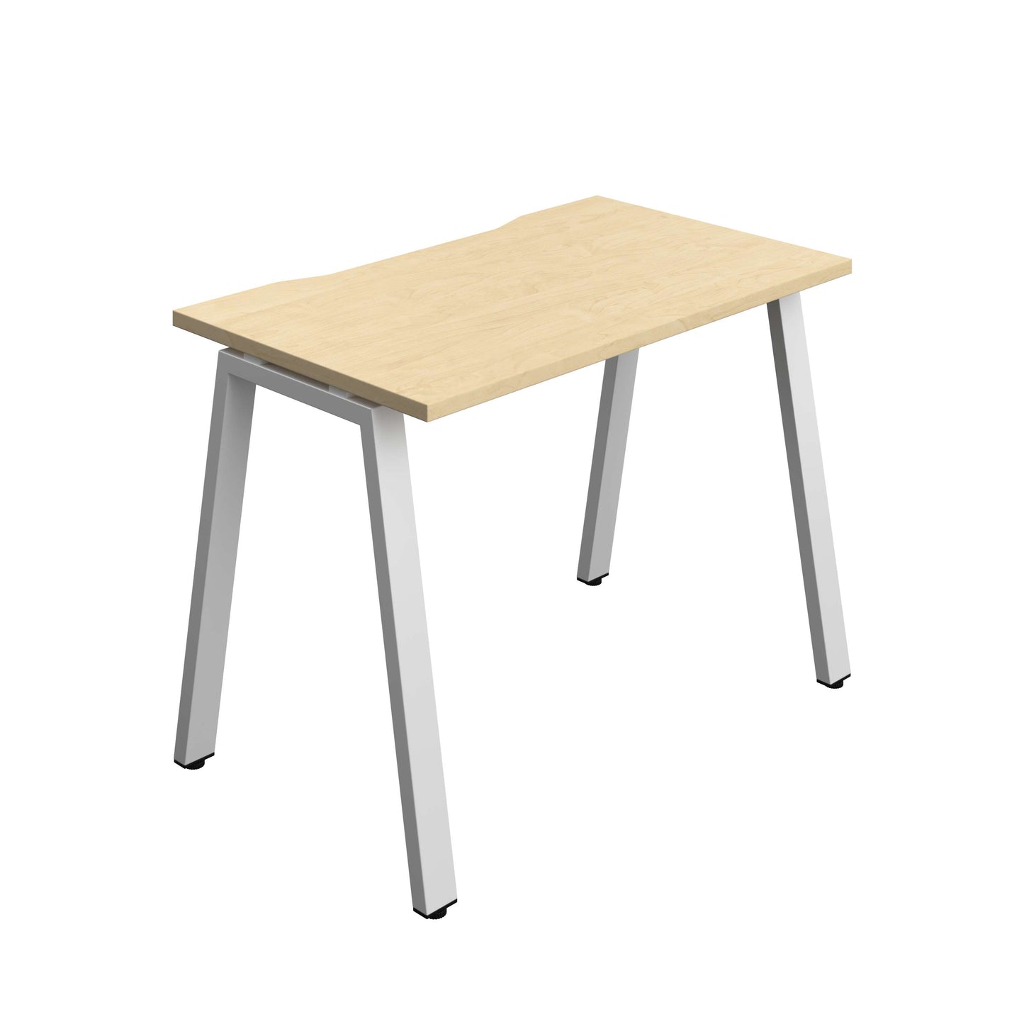 Synergy Bench with Cut Out: 1 Person (FSC) : A-Frame Leg : 1000 | 600 | Maple/Silver