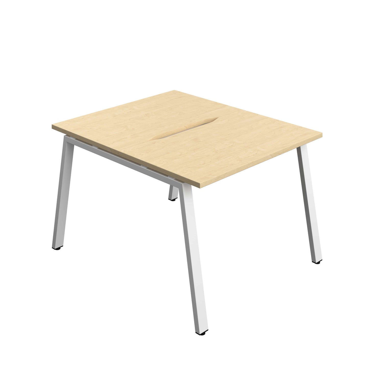 Synergy Bench with Cut Out: 2 Person (FSC) : A-Frame Leg : 1000 | 600 | Maple/White