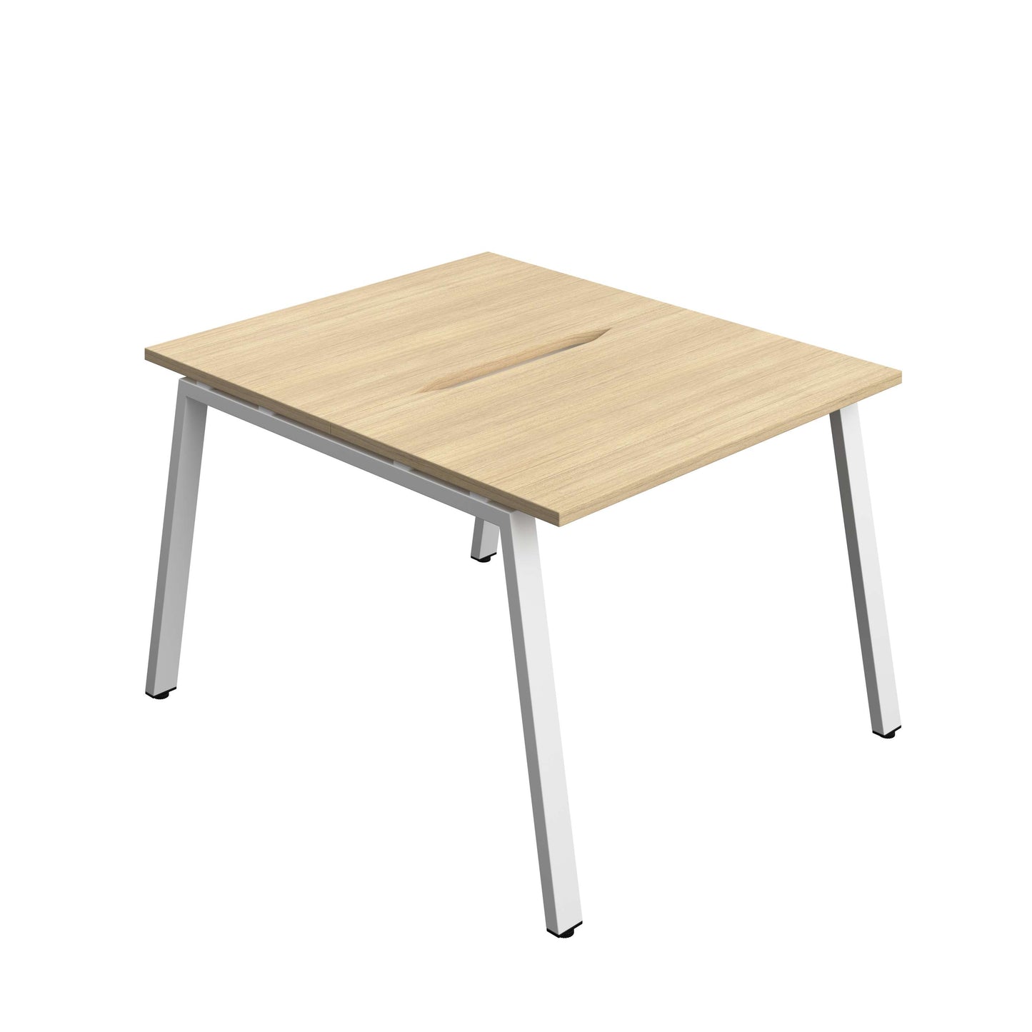 Synergy Bench with Cut Out: 2 Person (FSC) : A-Frame Leg : 1000 | 600 | Nova Oak/White