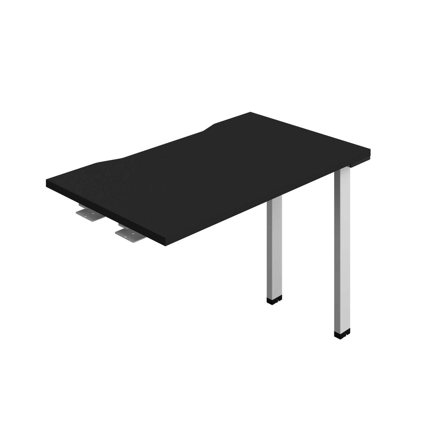 Synergy Bench Extension with Cut Out: 1 Person (FSC) : 1000 | 600 | Black/Silver