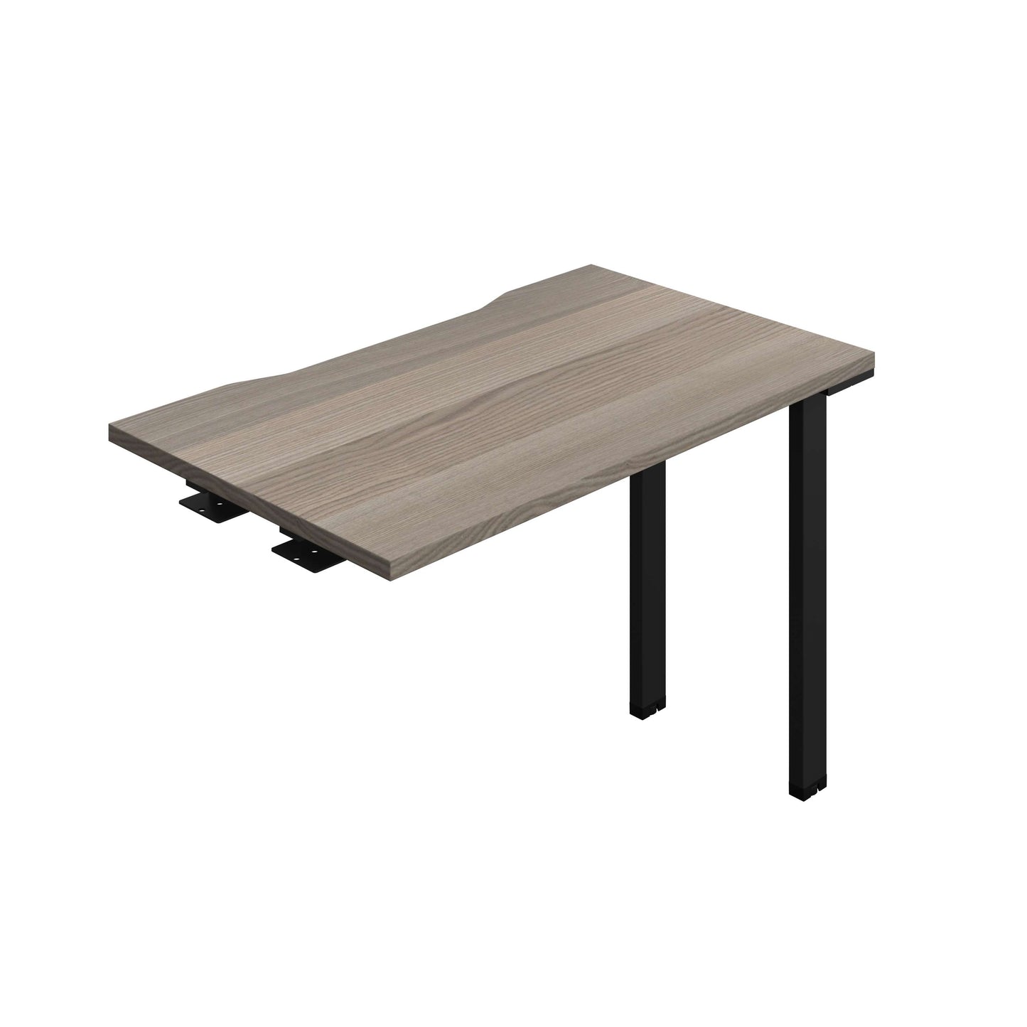 Synergy Bench Extension with Cut Out: 1 Person (FSC) : 1000 | 600 | Grey Oak/Black