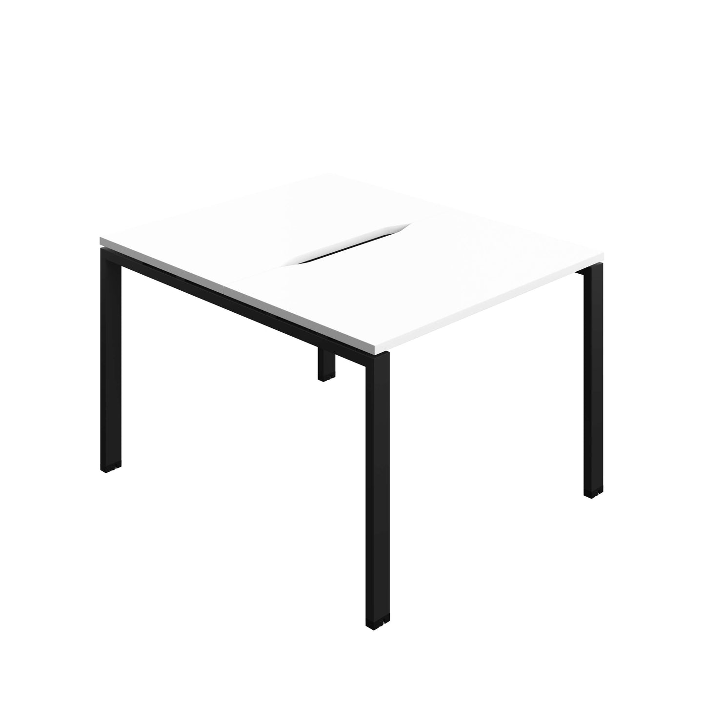 Synergy Bench with Cut Out: 2 Person (FSC) : Goal Post Leg : 1000 | 600 | White/Black