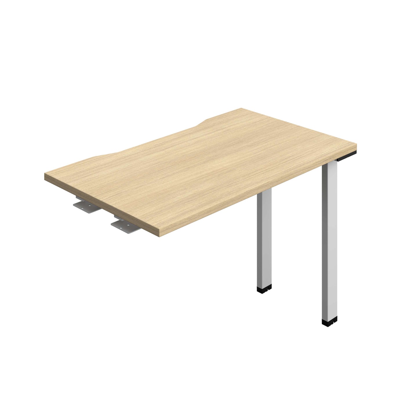 Synergy Bench Extension with Cut Out: 1 Person (FSC) : 1000 | 600 | Nova Oak/Silver