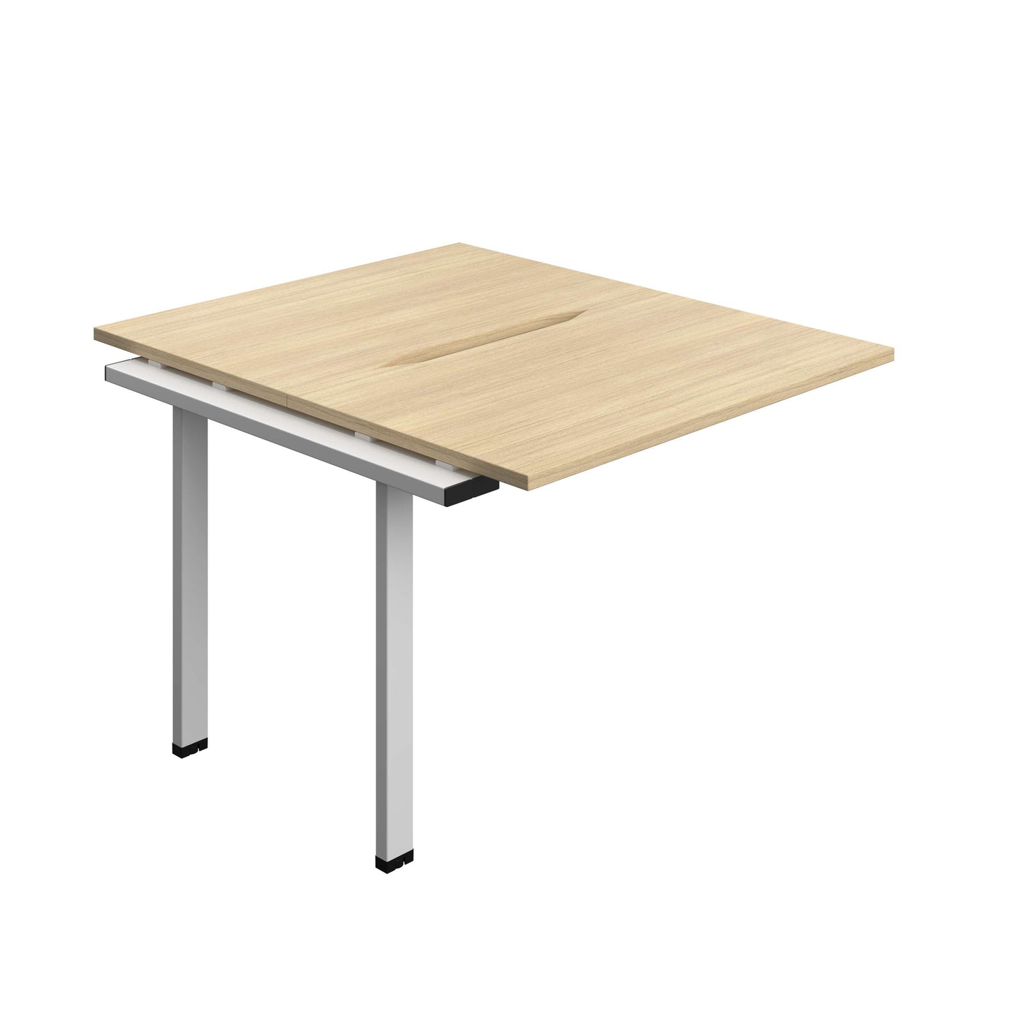 Synergy Bench Extension with Cut Out: 2 Person (FSC) : 1000 | 600 | Nova Oak/Silver