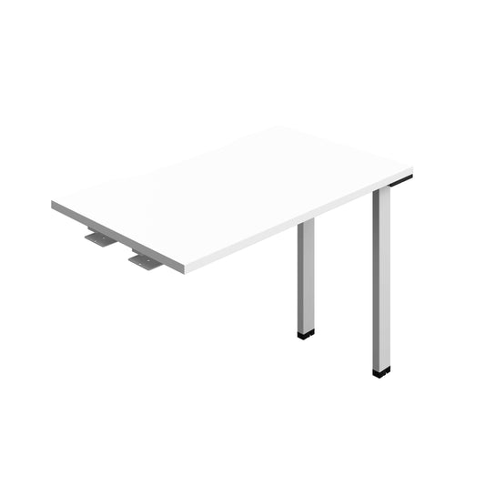 Synergy Bench Extension with Cut Out: 1 Person (FSC) : 1000 | 600 | White/Silver