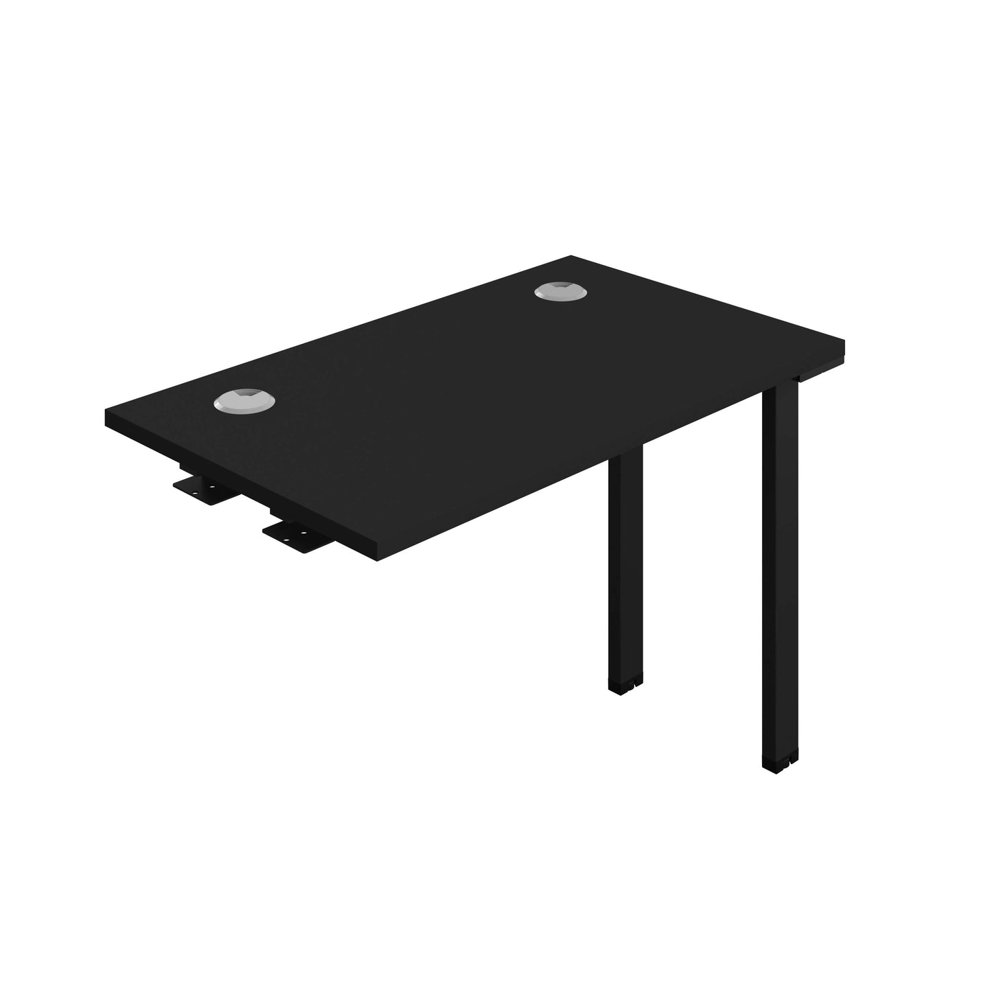 Synergy Bench Extension with Cable Ports: 1 Person (FSC) : 1000 | 600 | Black/Black