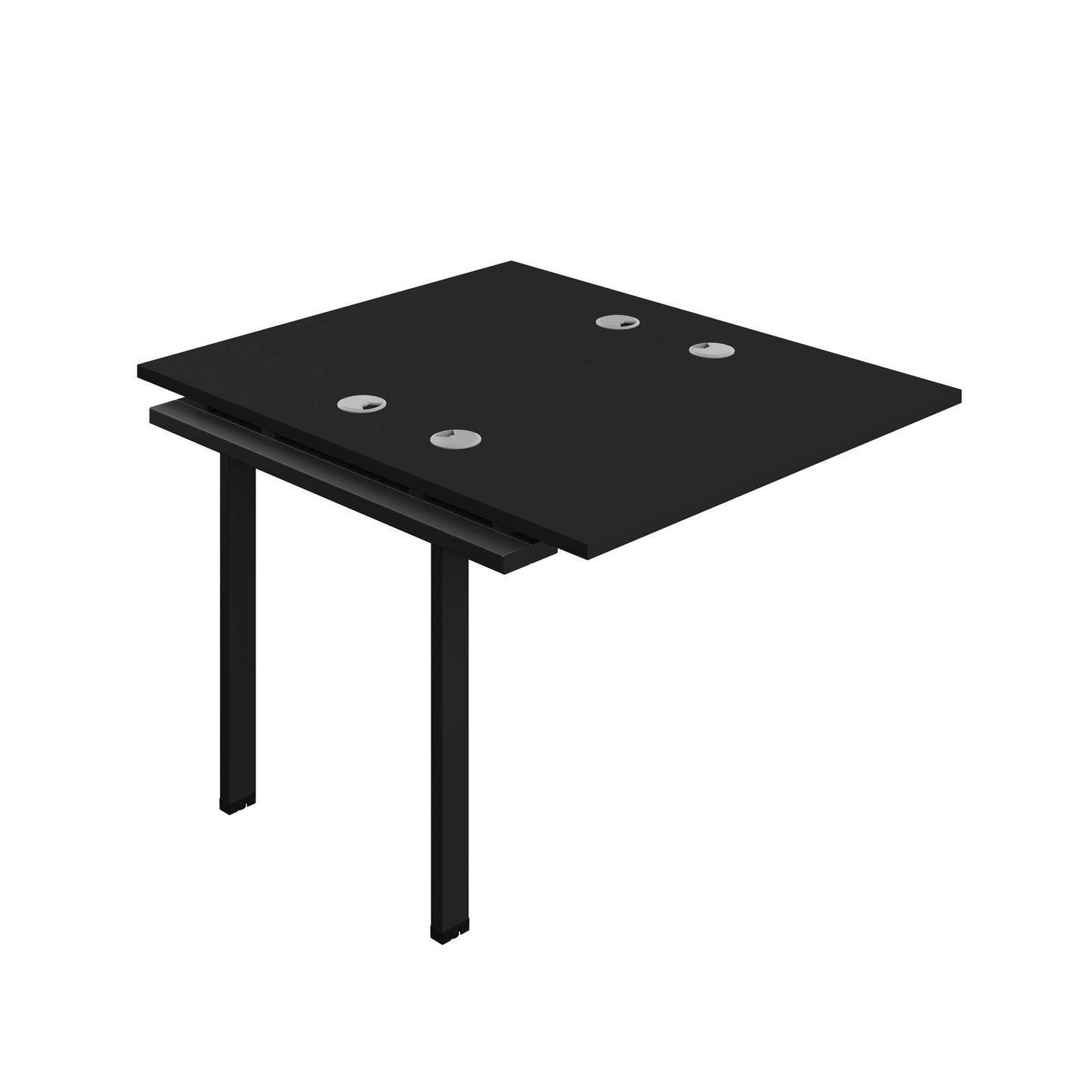 Synergy Bench Extension with Cable Ports: 2 Person (FSC) : 1000 | 600 | Black/Black