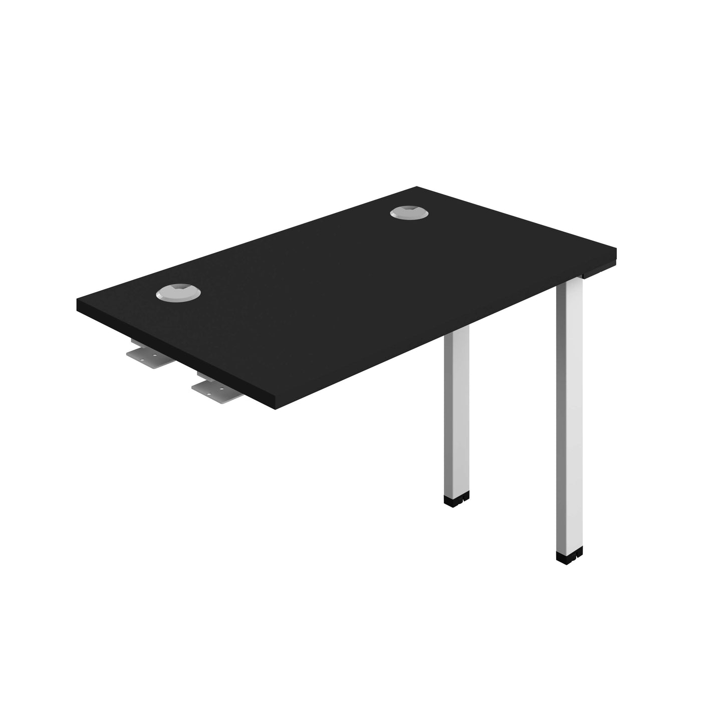 Synergy Bench Extension with Cable Ports: 1 Person (FSC) : 1000 | 600 | Black/White