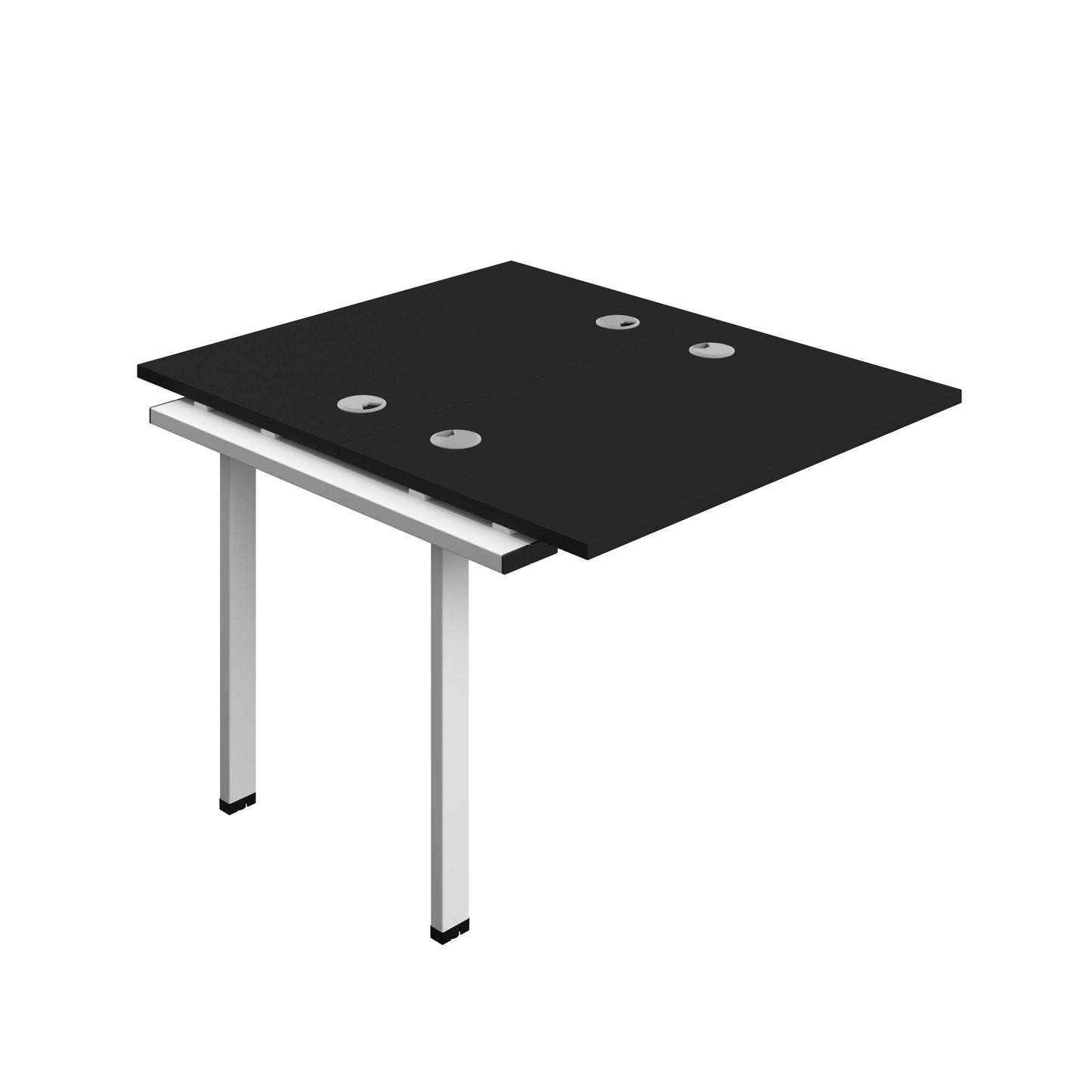 Synergy Bench Extension with Cable Ports: 2 Person (FSC) : 1000 | 600 | Black/White