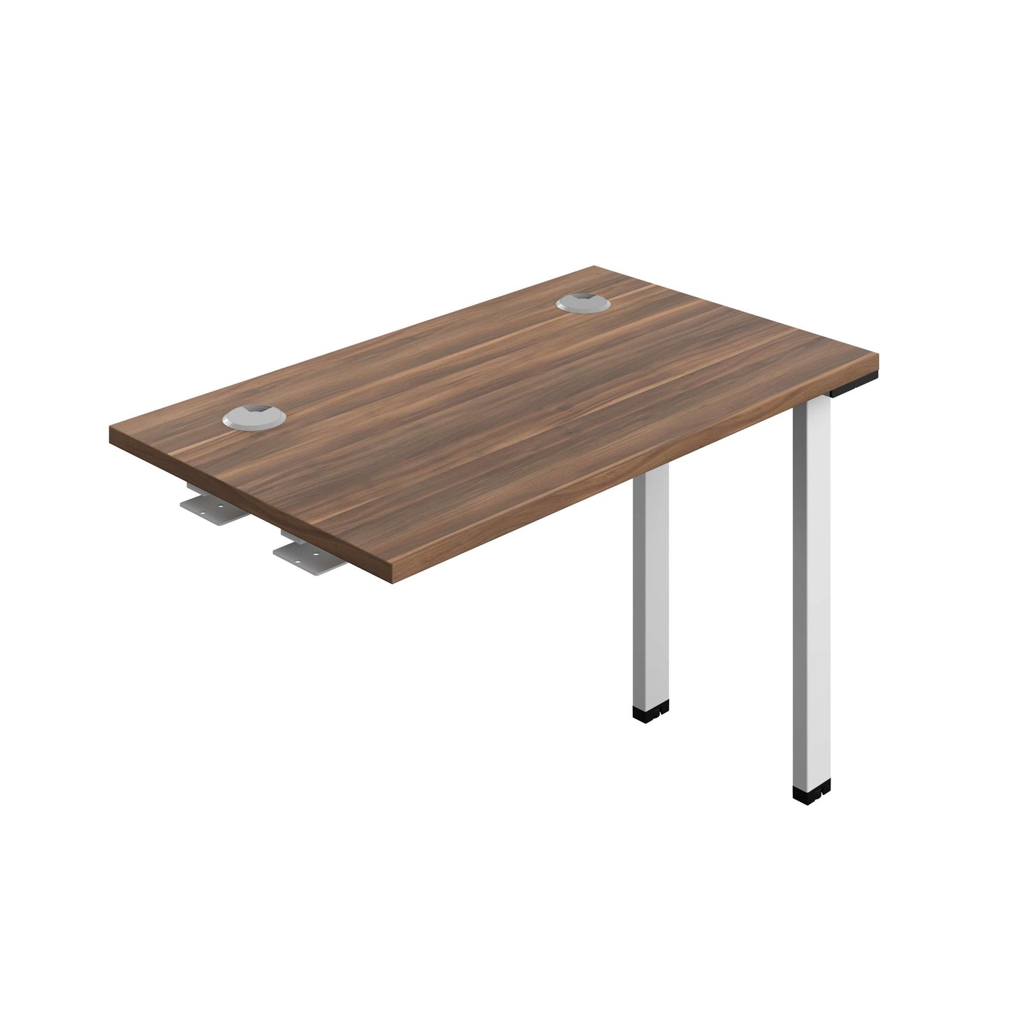 Synergy Bench Extension with Cable Ports: 1 Person (FSC) : 1000 | 600 | Dark Walnut/White