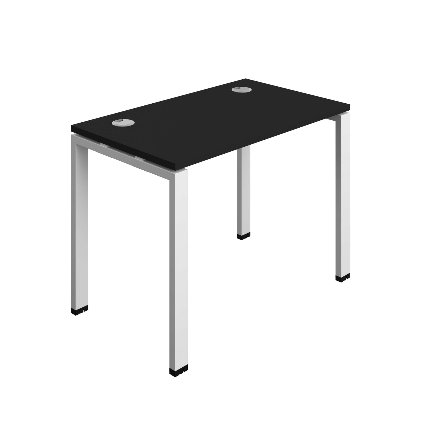 Synergy Bench with Cable Ports: 1 Person (FSC) : Goal Post Leg : 1000 | 600 | Black/White