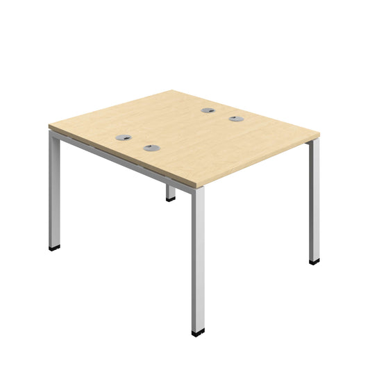 Synergy Bench with Cable Ports: 2 Person (FSC) : Goal Post Leg : 1000 | 600 | Maple/Silver