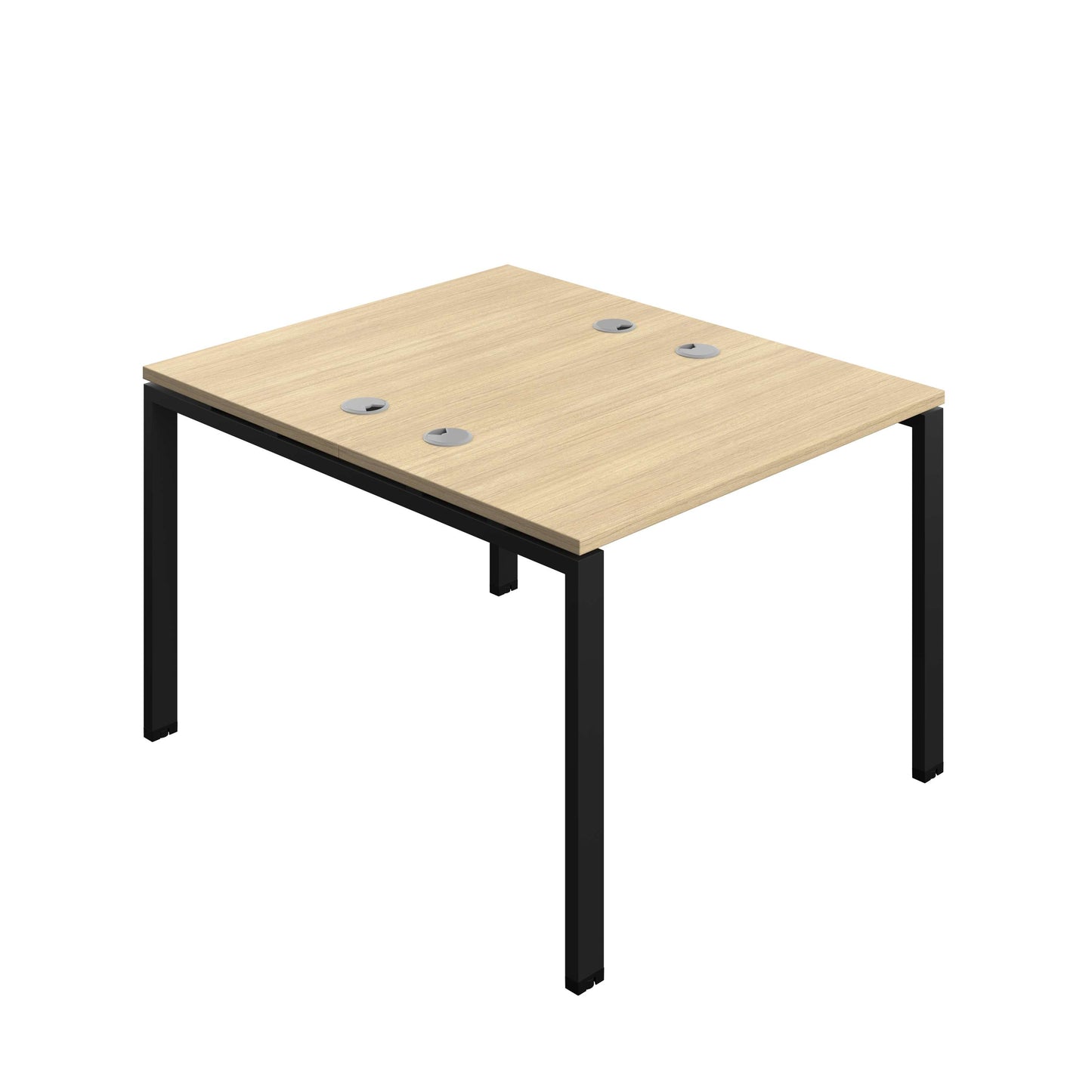 Synergy Bench with Cable Ports: 2 Person (FSC) : Goal Post Leg : 1000 | 600 | Nova Oak/Black