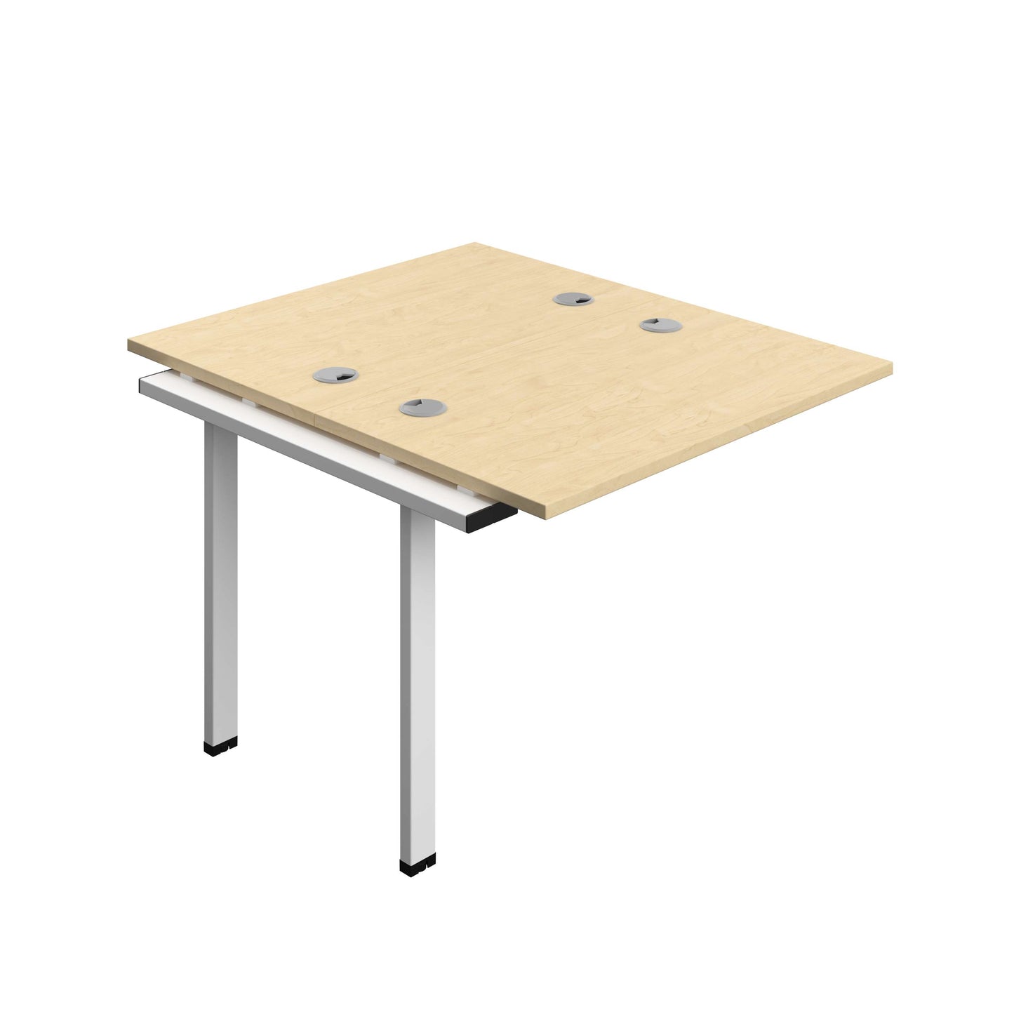 Synergy Bench Extension with Cable Ports: 2 Person (FSC) : 1000 | 600 | Maple/White