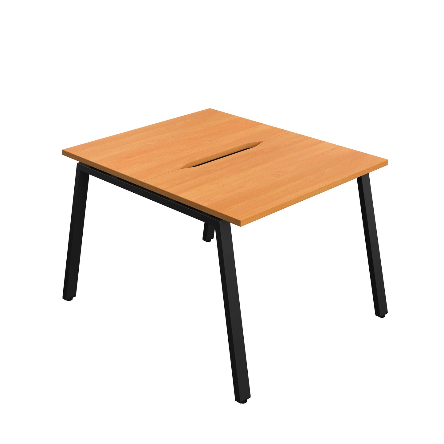 Synergy Bench with Cut Out: 2 Person (FSC) : A-Frame Leg : 1000 | 700 | Beech/Black
