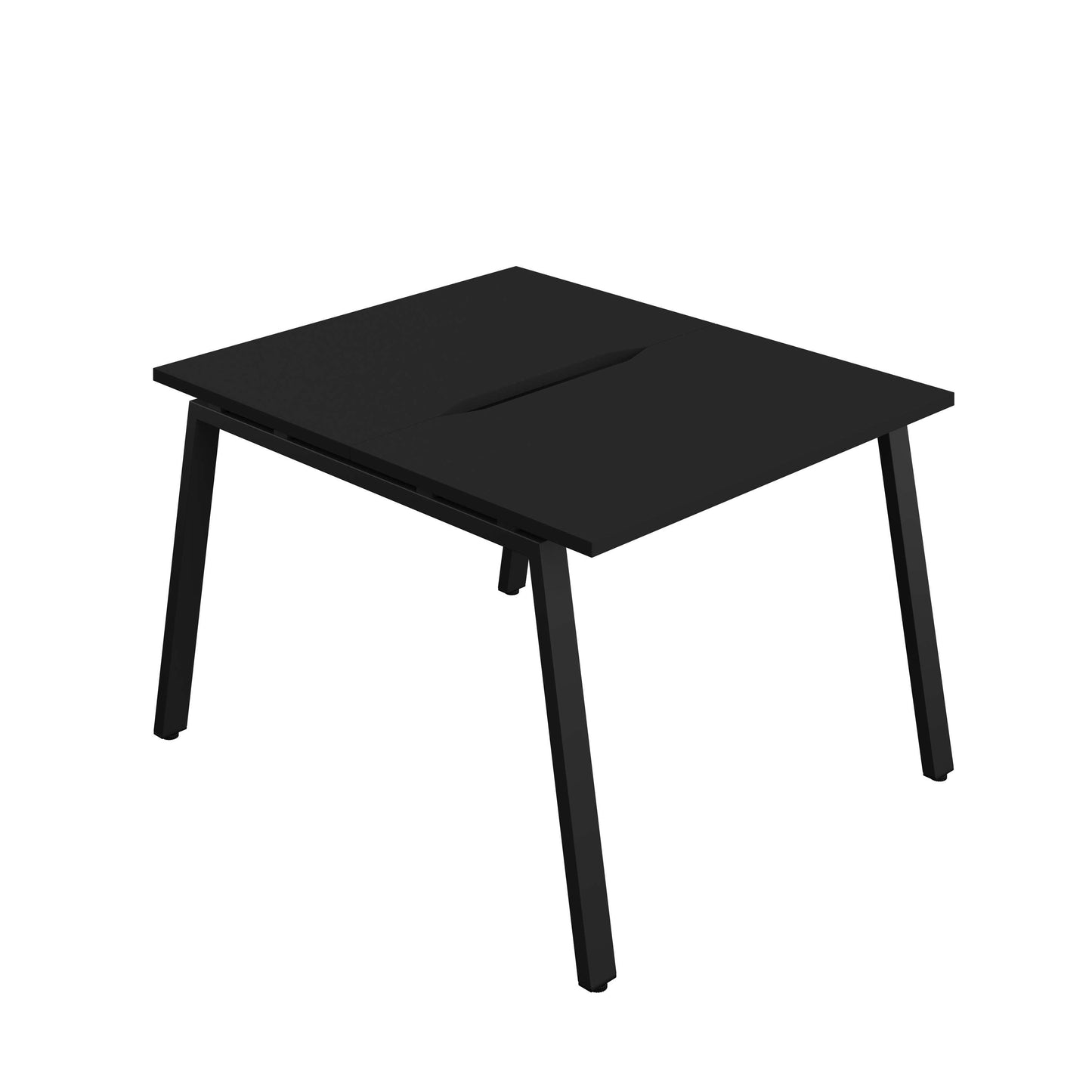 Synergy Bench with Cut Out: 2 Person (FSC) : A-Frame Leg : 1000 | 700 | Black/Black