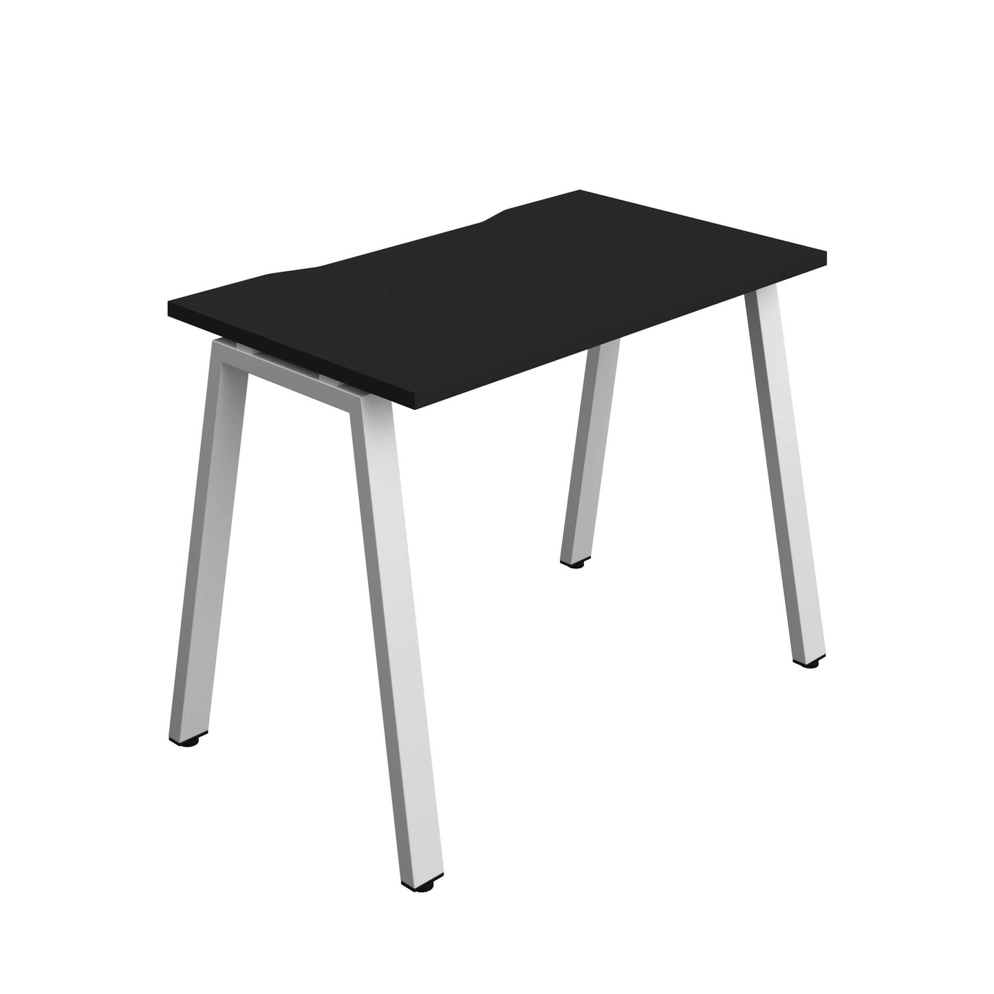 Synergy Bench with Cut Out: 1 Person (FSC) : A-Frame Leg : 1000 | 700 | Black/Silver