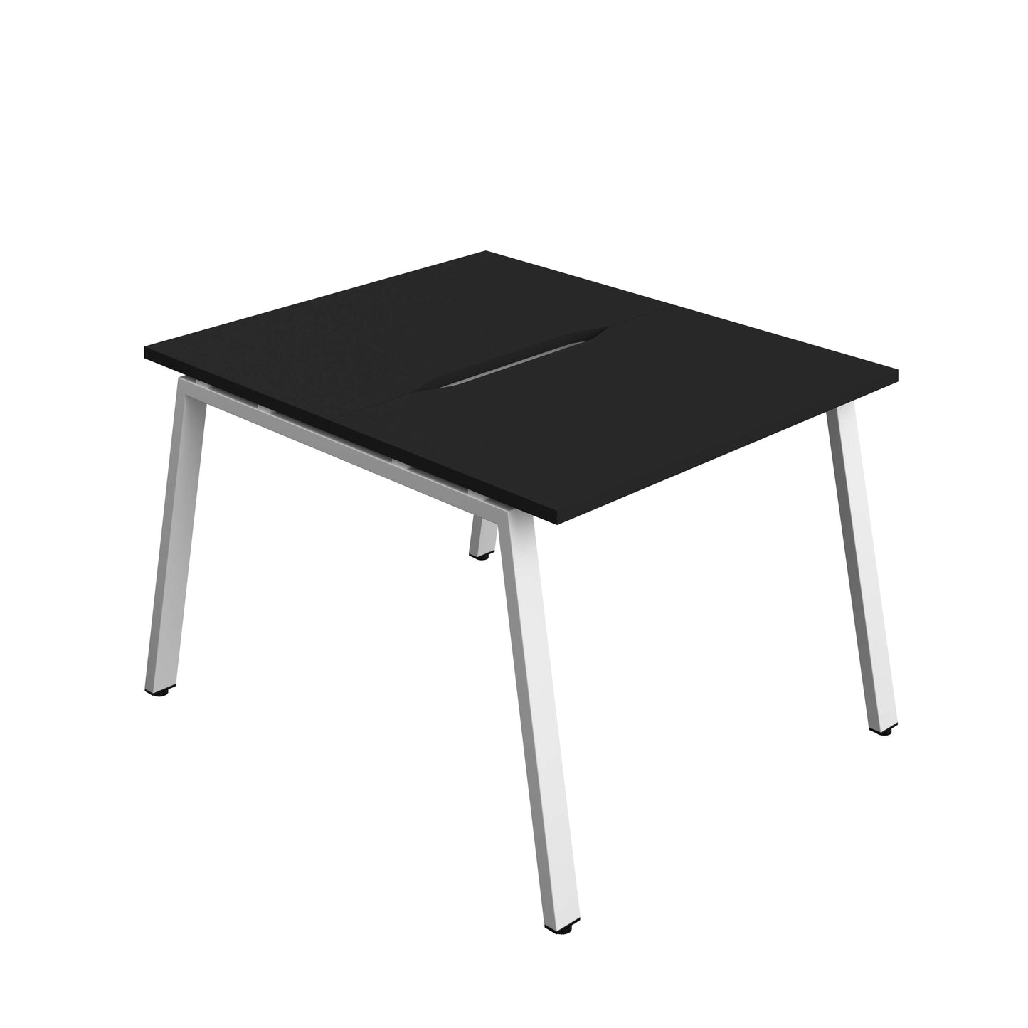 Synergy Bench with Cut Out: 2 Person (FSC) : A-Frame Leg : 1000 | 700 | Black/White