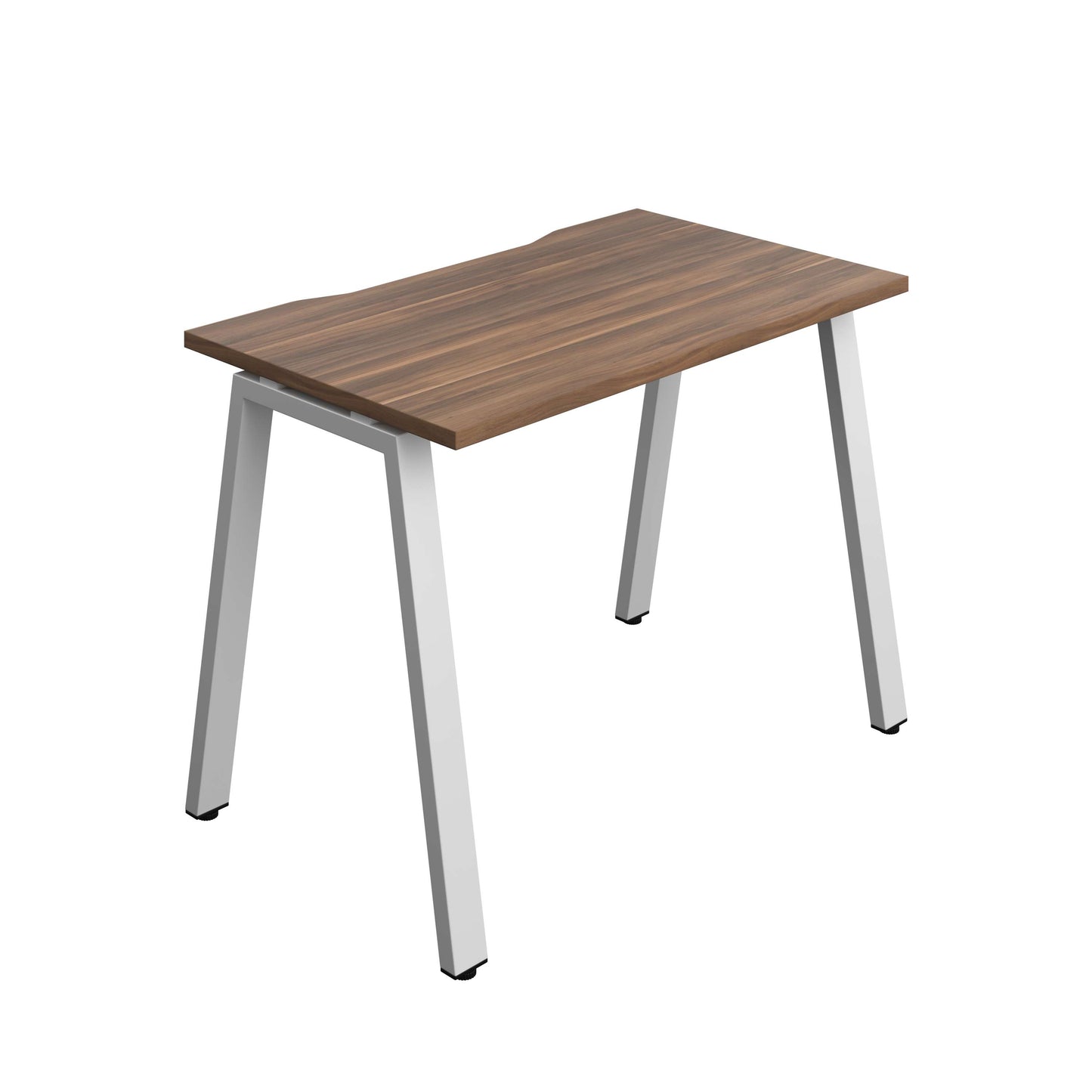 Synergy Bench with Cut Out: 1 Person (FSC) : A-Frame Leg : 1000 | 700 | Dark Walnut/Silver