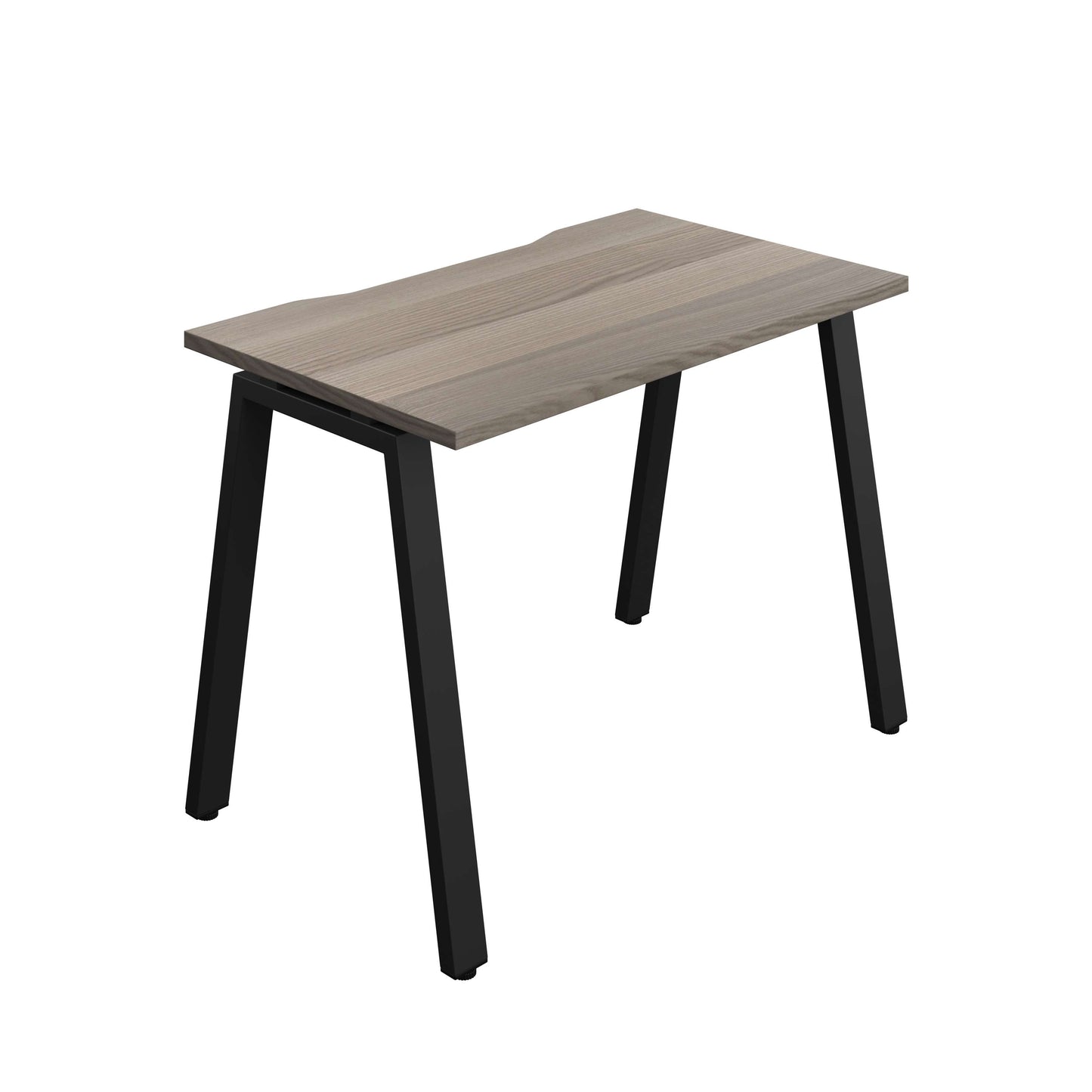 Synergy Bench with Cut Out: 1 Person (FSC) : A-Frame Leg : 1000 | 700 | Grey Oak/Black