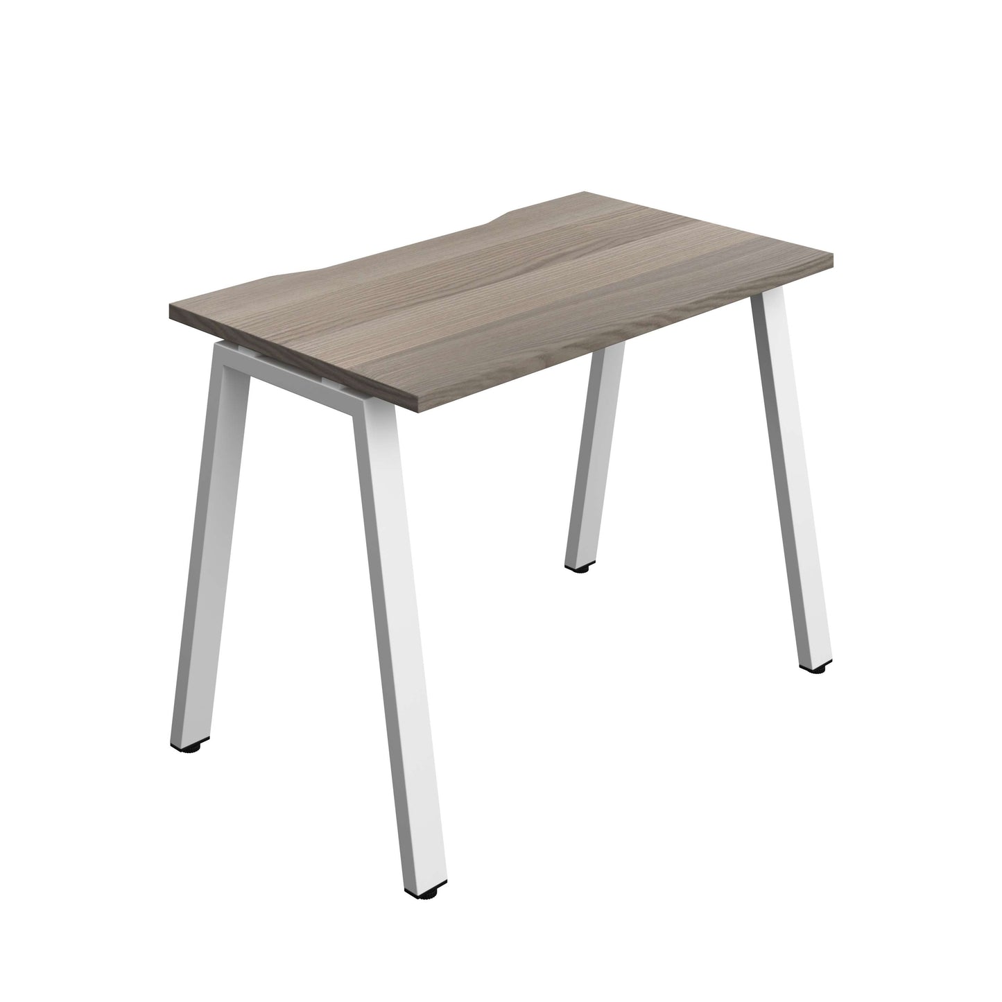 Synergy Bench with Cut Out: 1 Person (FSC) : A-Frame Leg : 1000 | 700 | Grey Oak/White