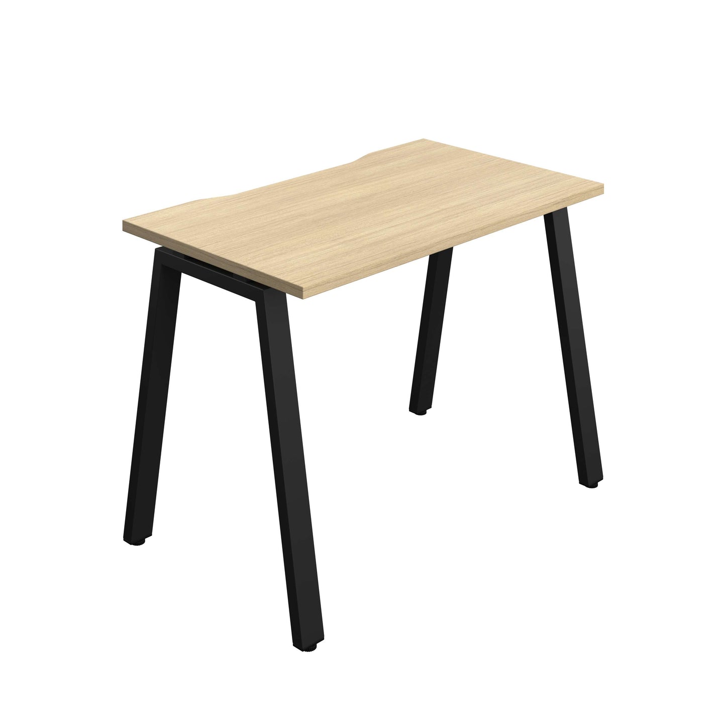 Synergy Bench with Cut Out: 1 Person (FSC) : A-Frame Leg : 1000 | 700 | Nova Oak/Black