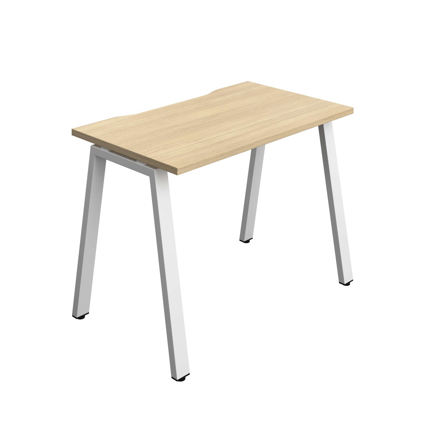 Synergy Bench with Cut Out: 1 Person (FSC) : A-Frame Leg : 1000 | 700 | Nova Oak/White