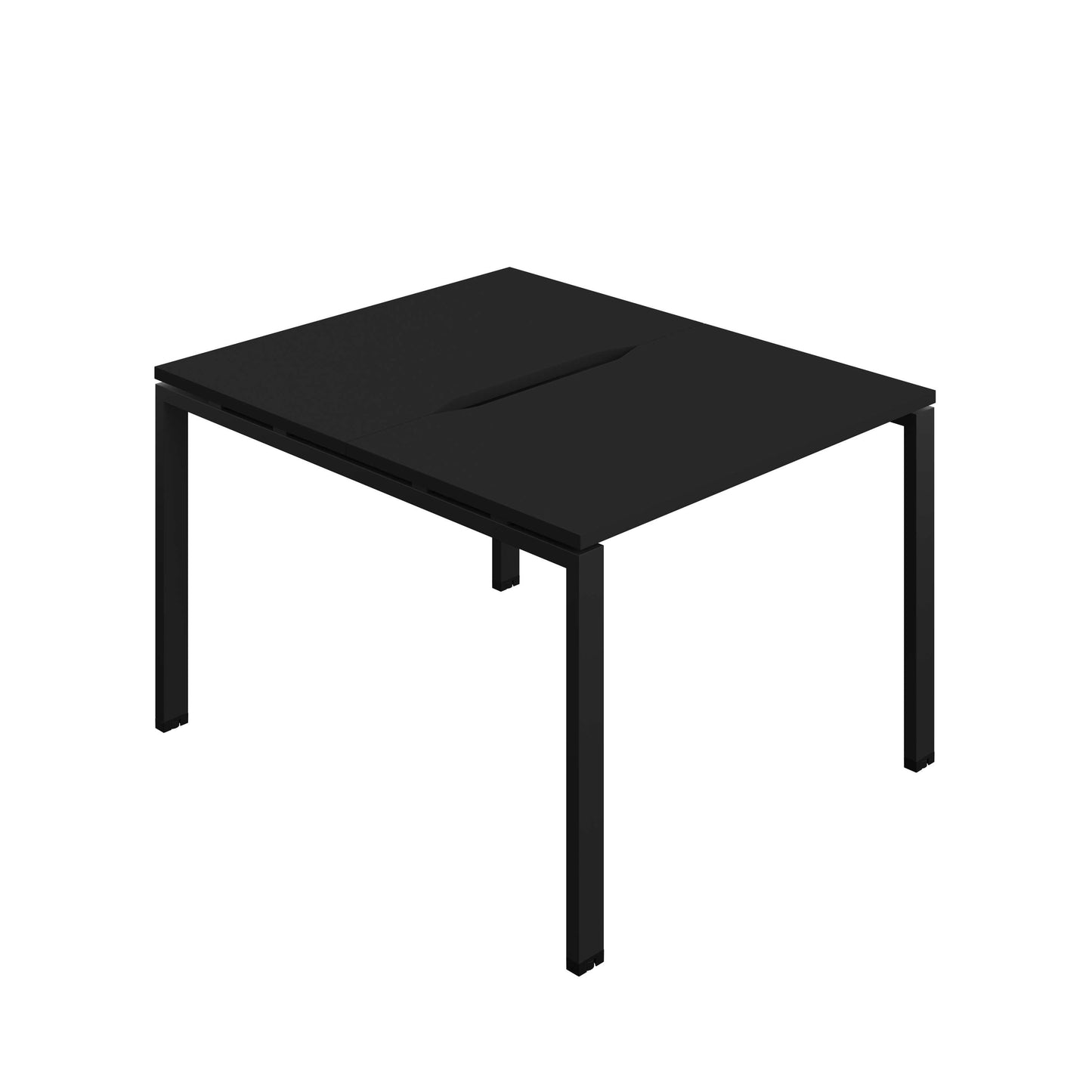 Synergy Bench with Cut Out: 2 Person (FSC) : Goal Post Leg : 1000 | 700 | Black/Black