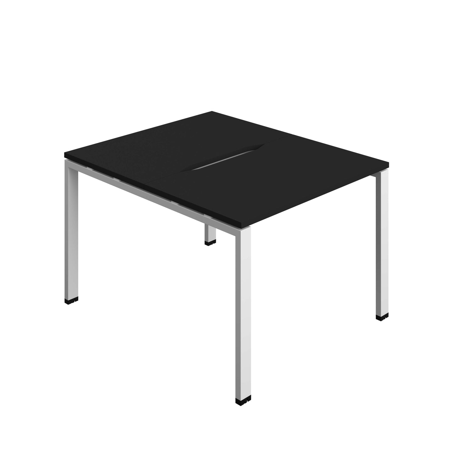 Synergy Bench with Cut Out: 2 Person (FSC) : Goal Post Leg : 1000 | 700 | Black/White