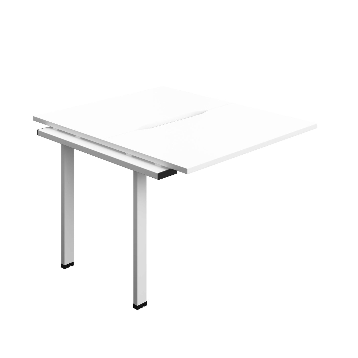 Synergy Bench Extension with Cut Out: 2 Person (FSC) : 1000 | 700 | White/White