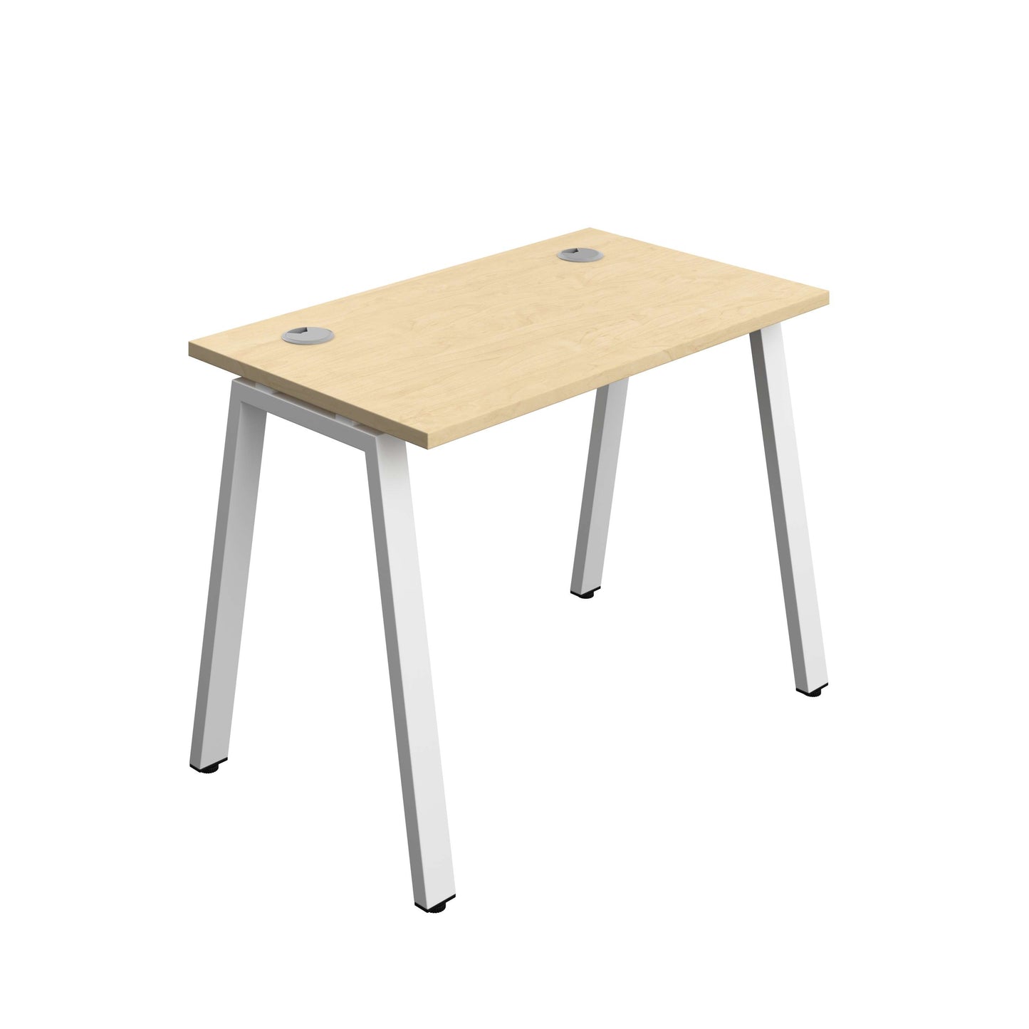 Synergy Bench with Cable Ports: 1 Person (FSC) : A-Frame Leg : 1000 | 700 | Maple/White